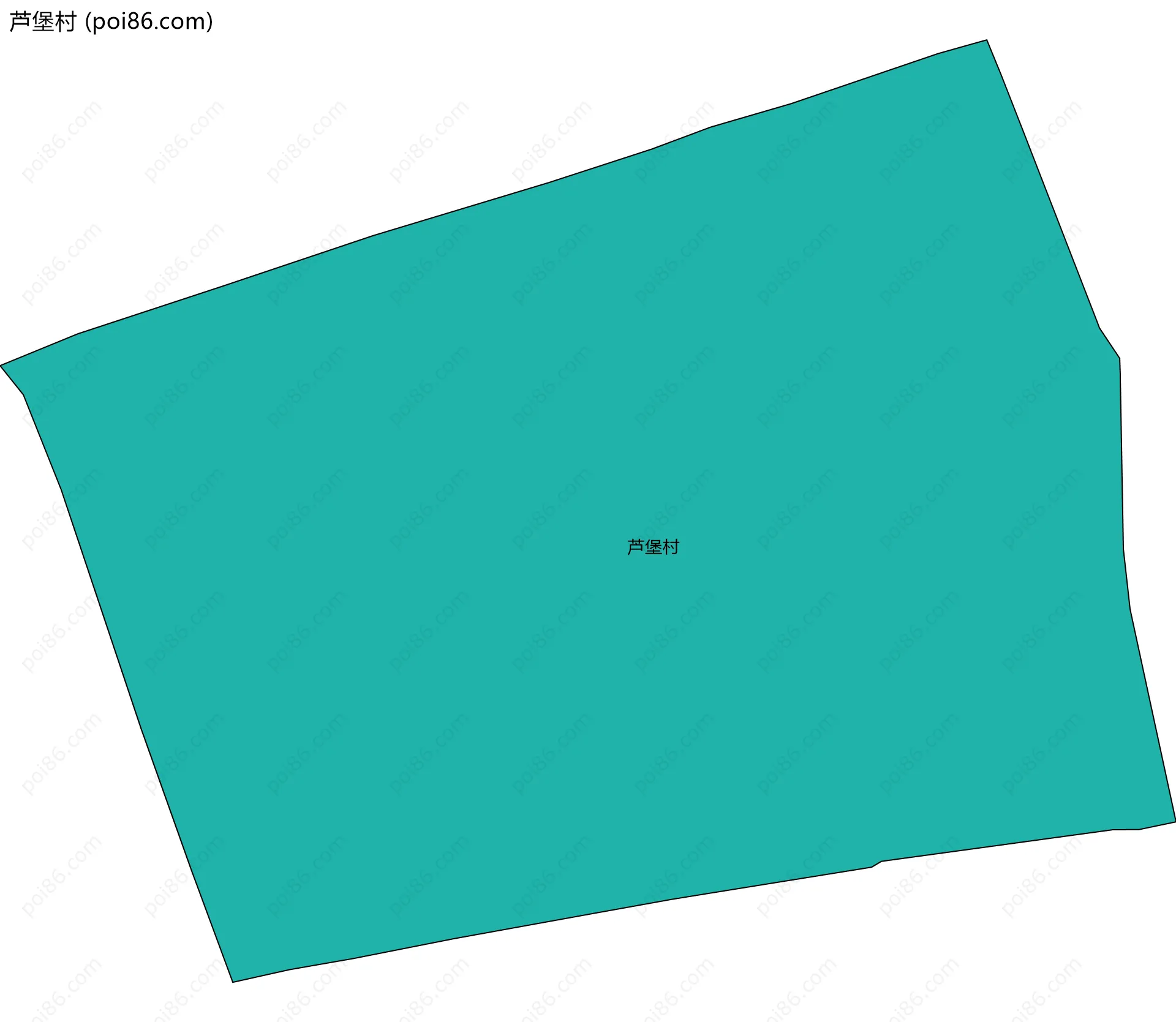 芦堡村边界地图