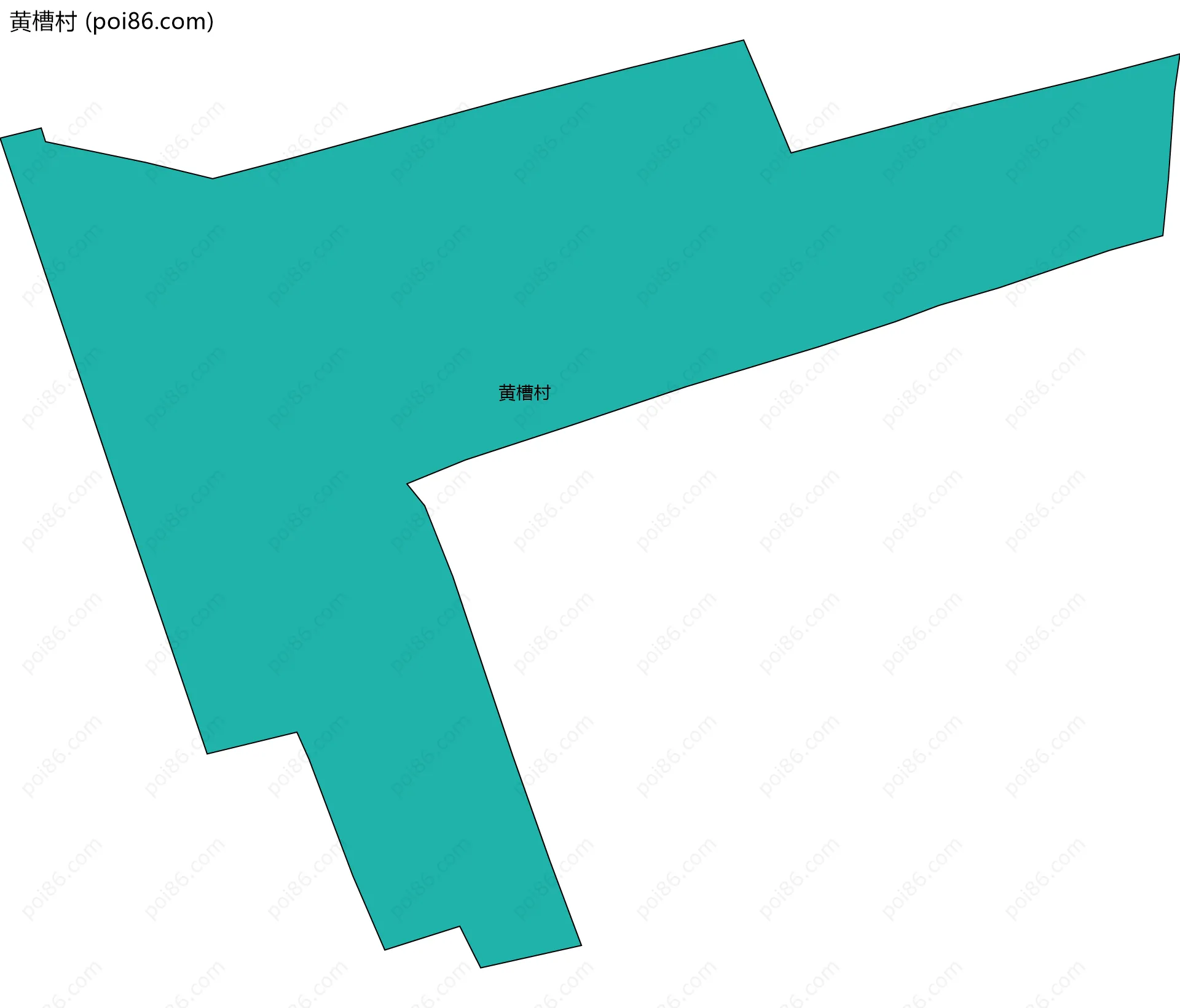 黄槽村边界地图
