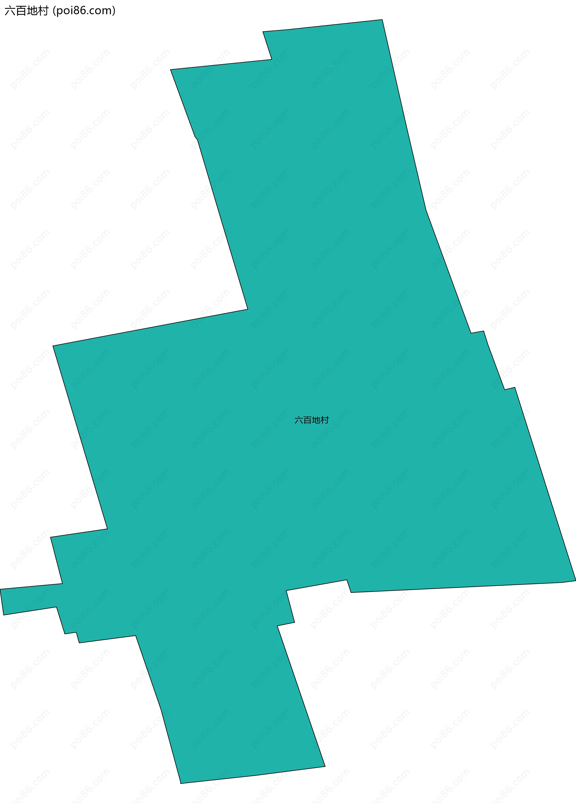 六百地村边界地图