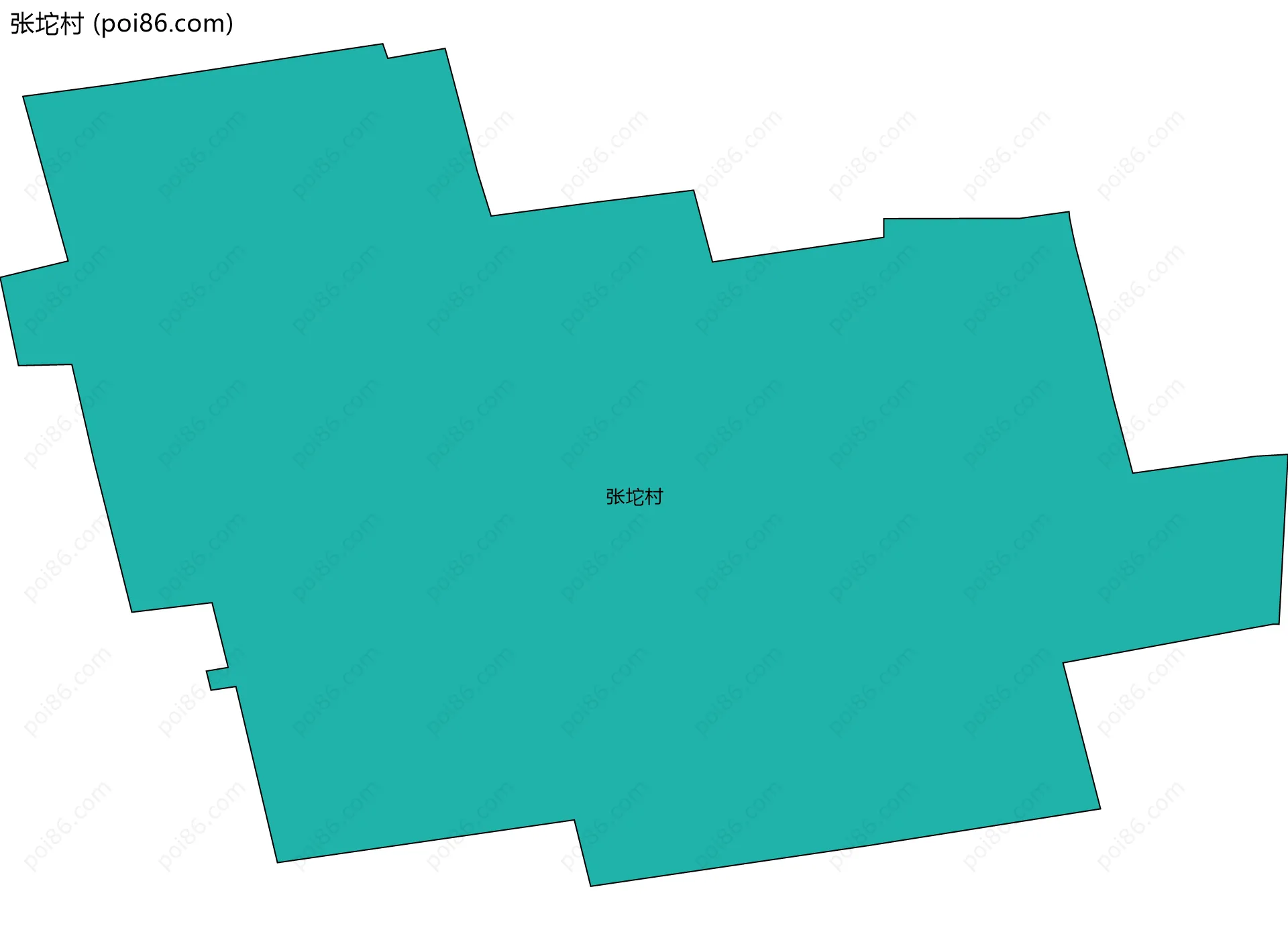 张坨村边界地图