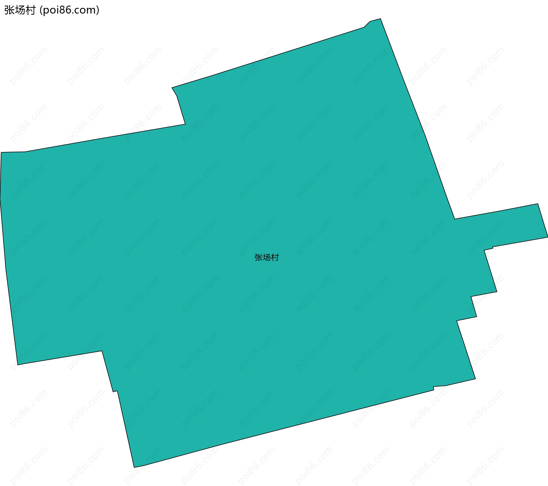 张场村边界地图