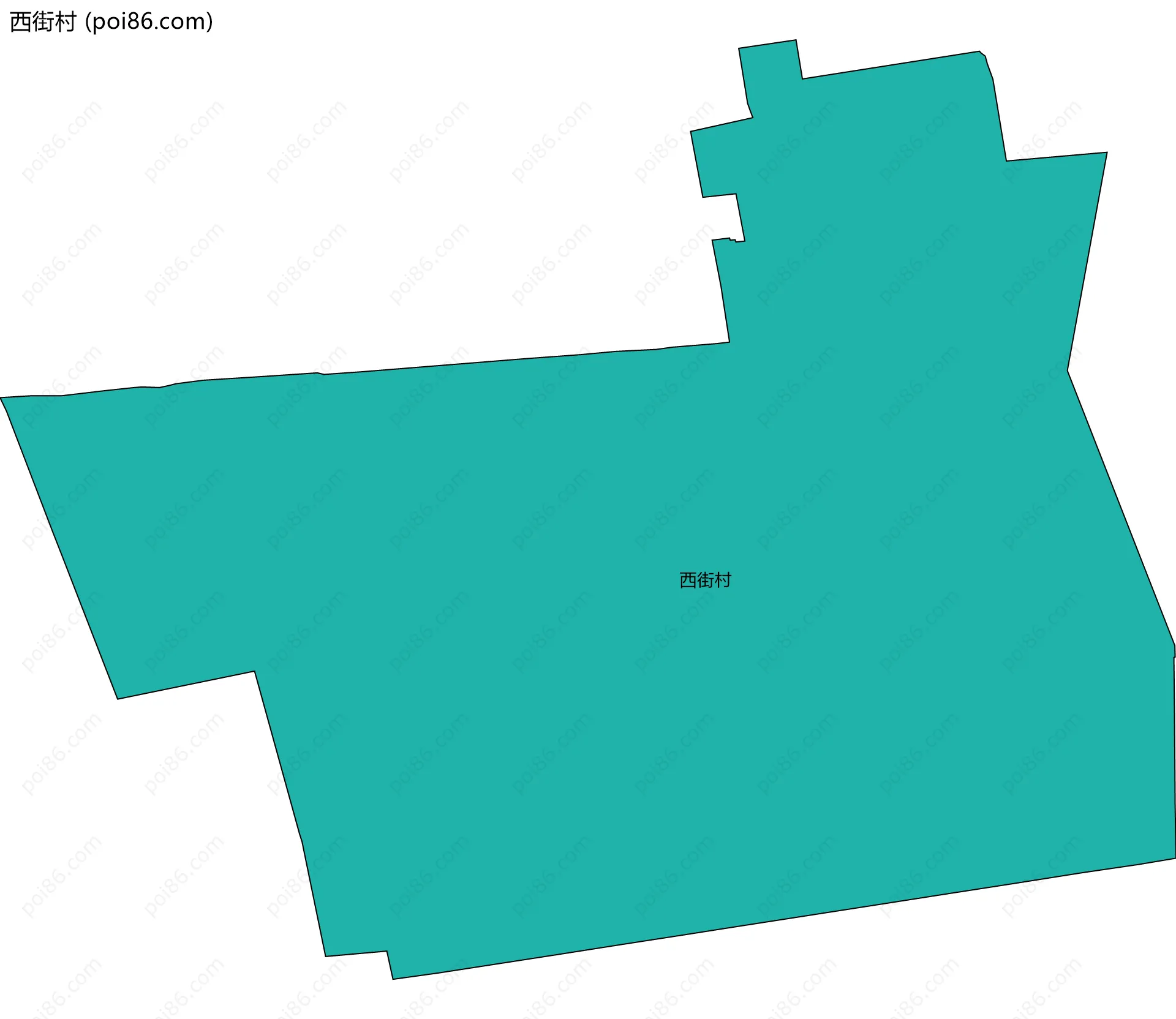 西街村边界地图