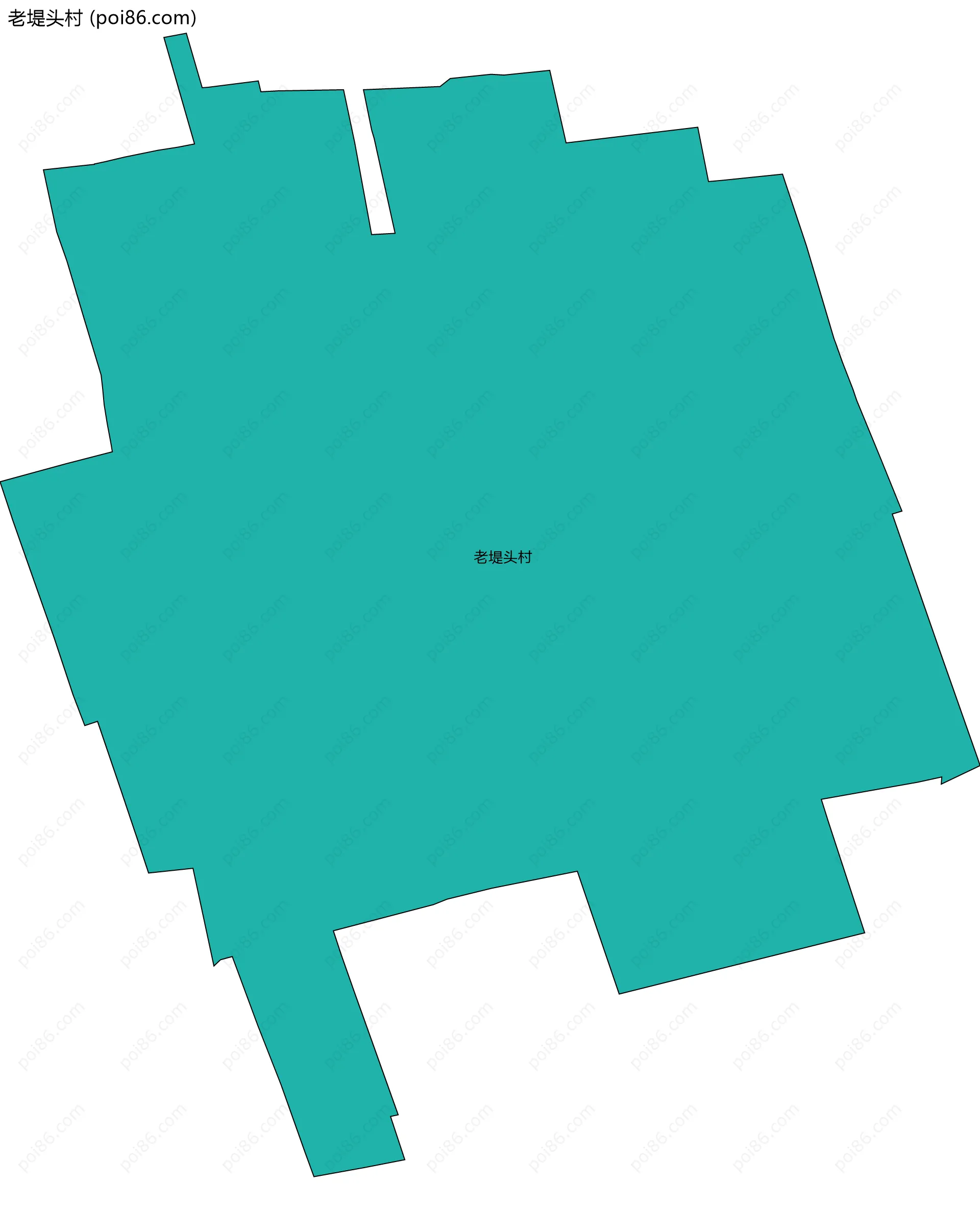 老堤头村边界地图