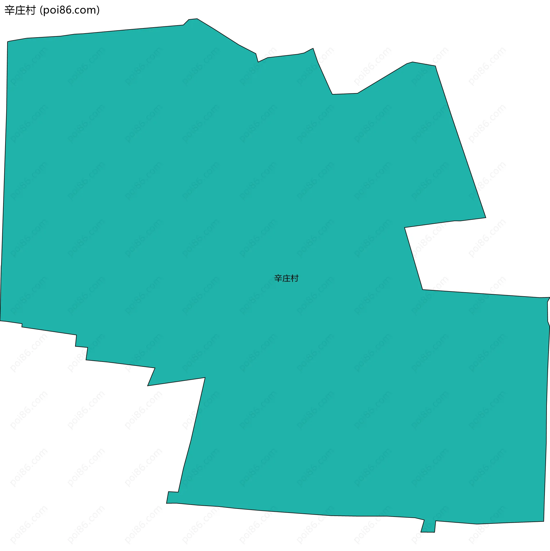 辛庄村边界地图