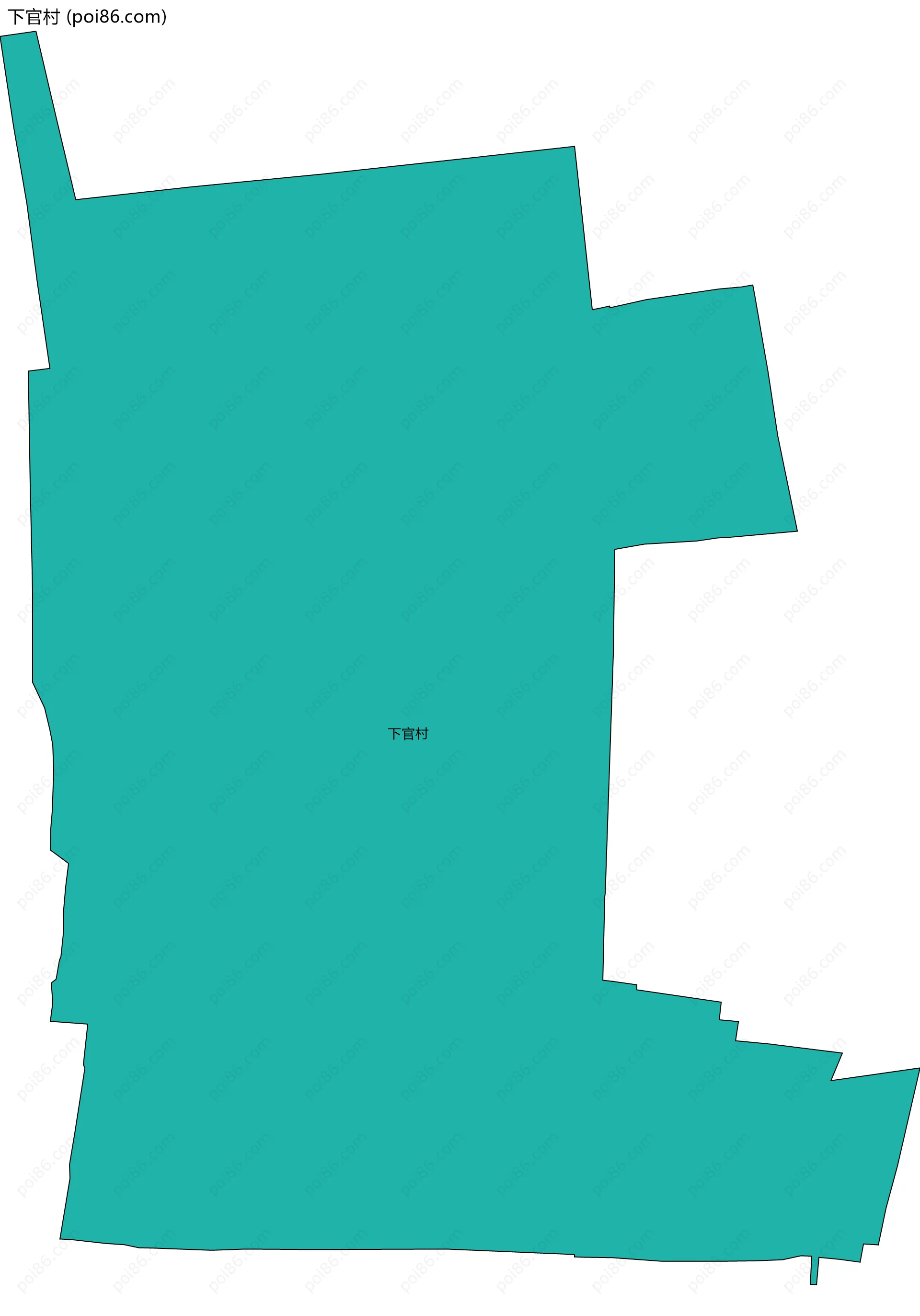 下官村边界地图