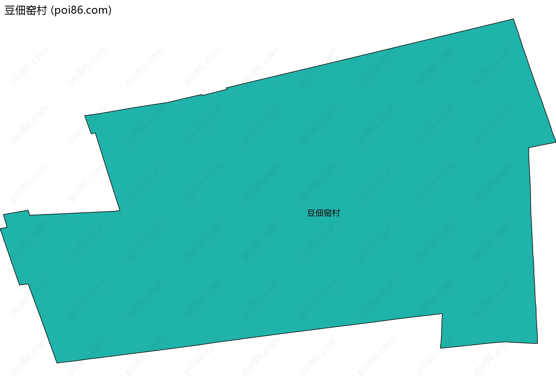 豆佃窑村边界地图