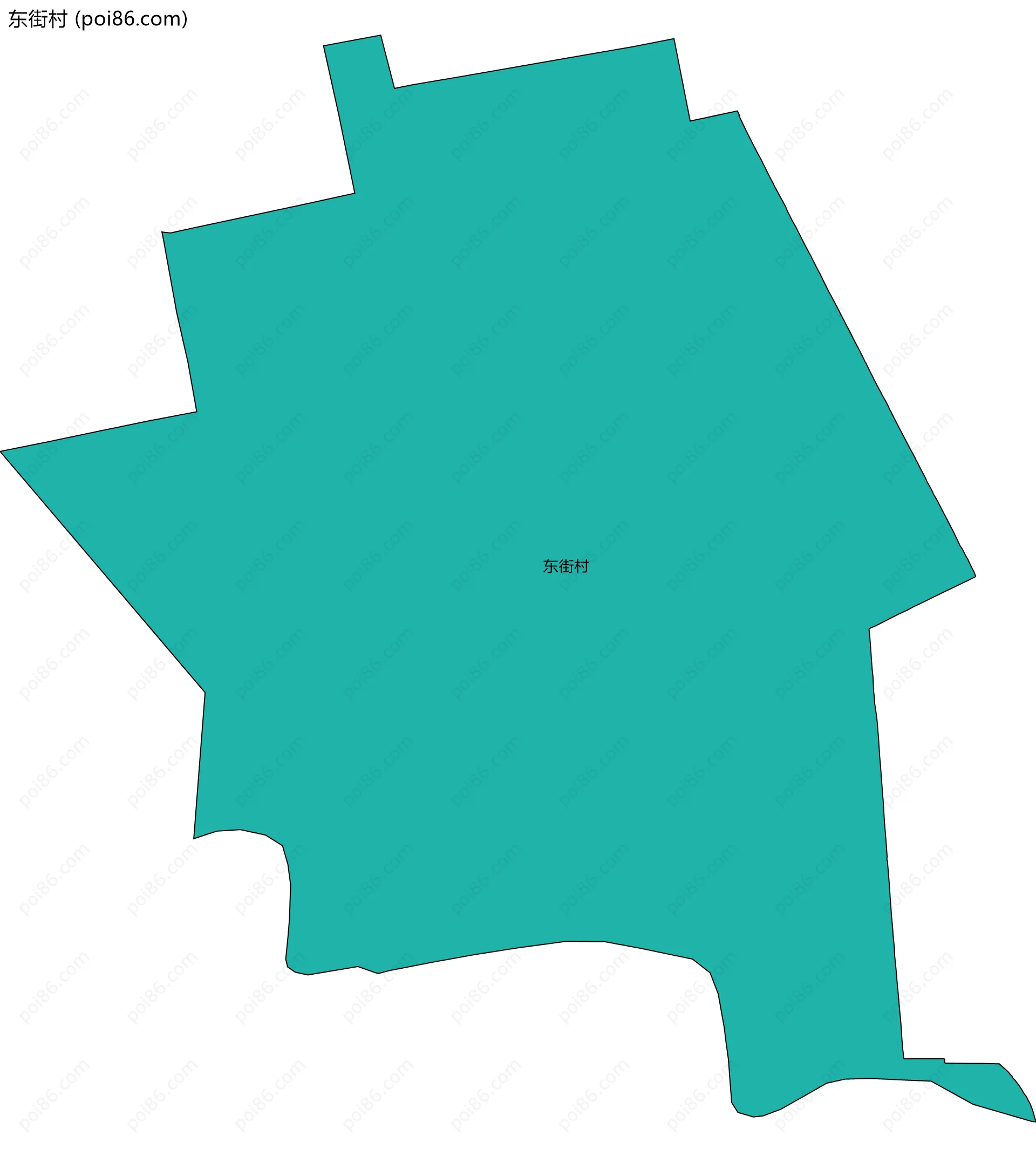 东街村边界地图