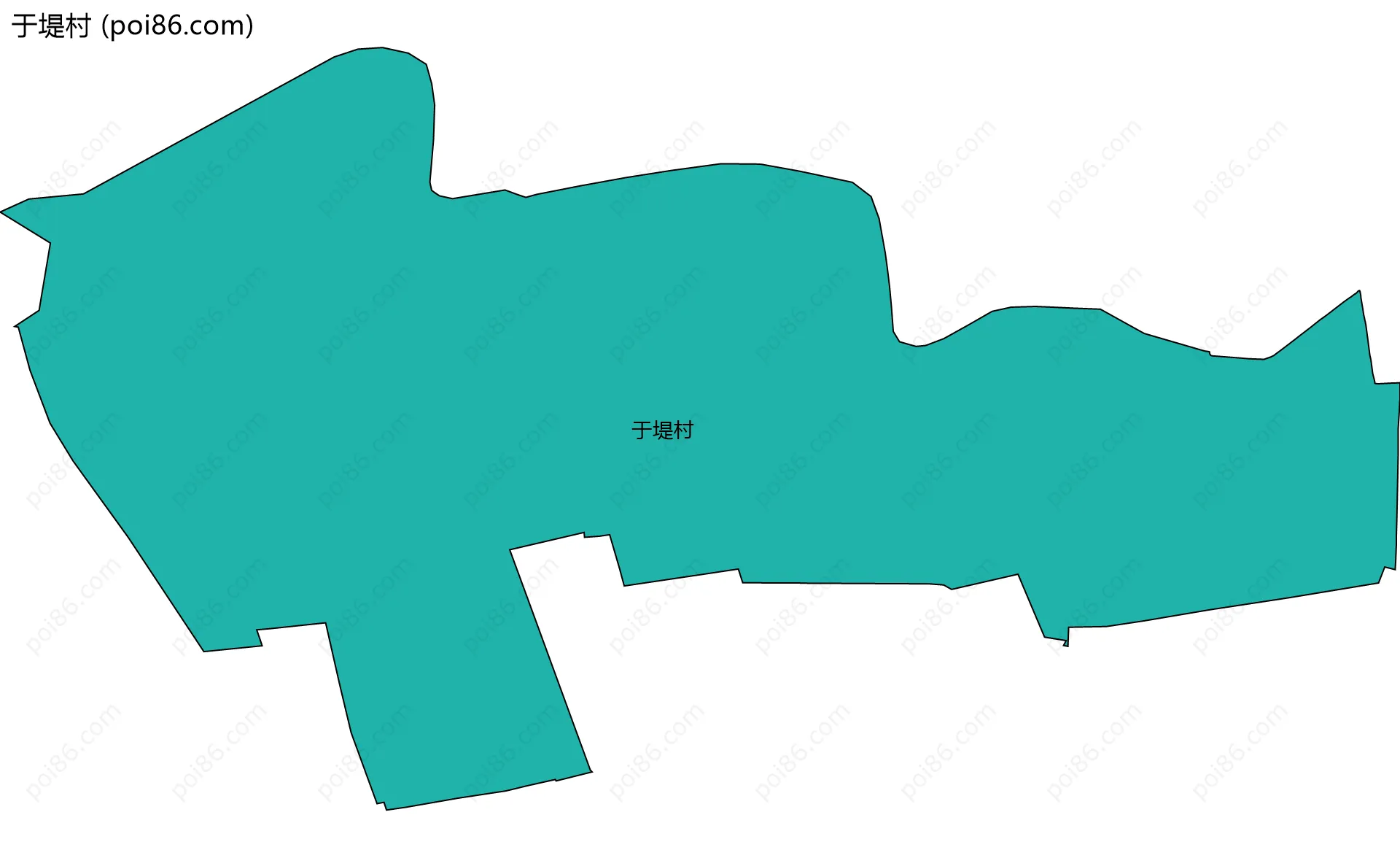 于堤村边界地图