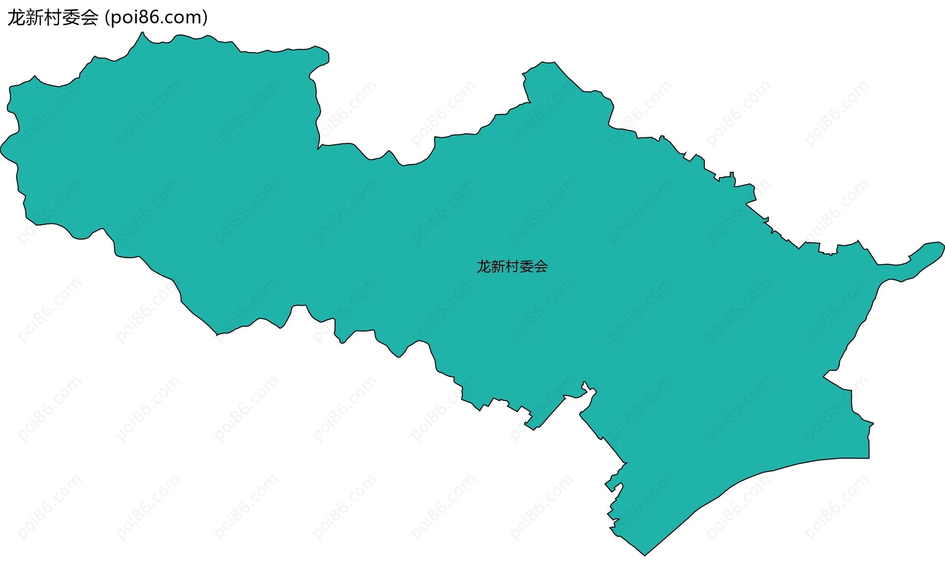 龙新村委会边界地图