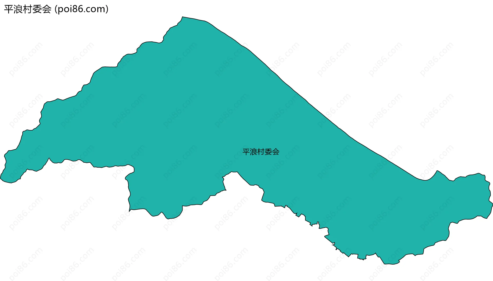 平浪村委会边界地图