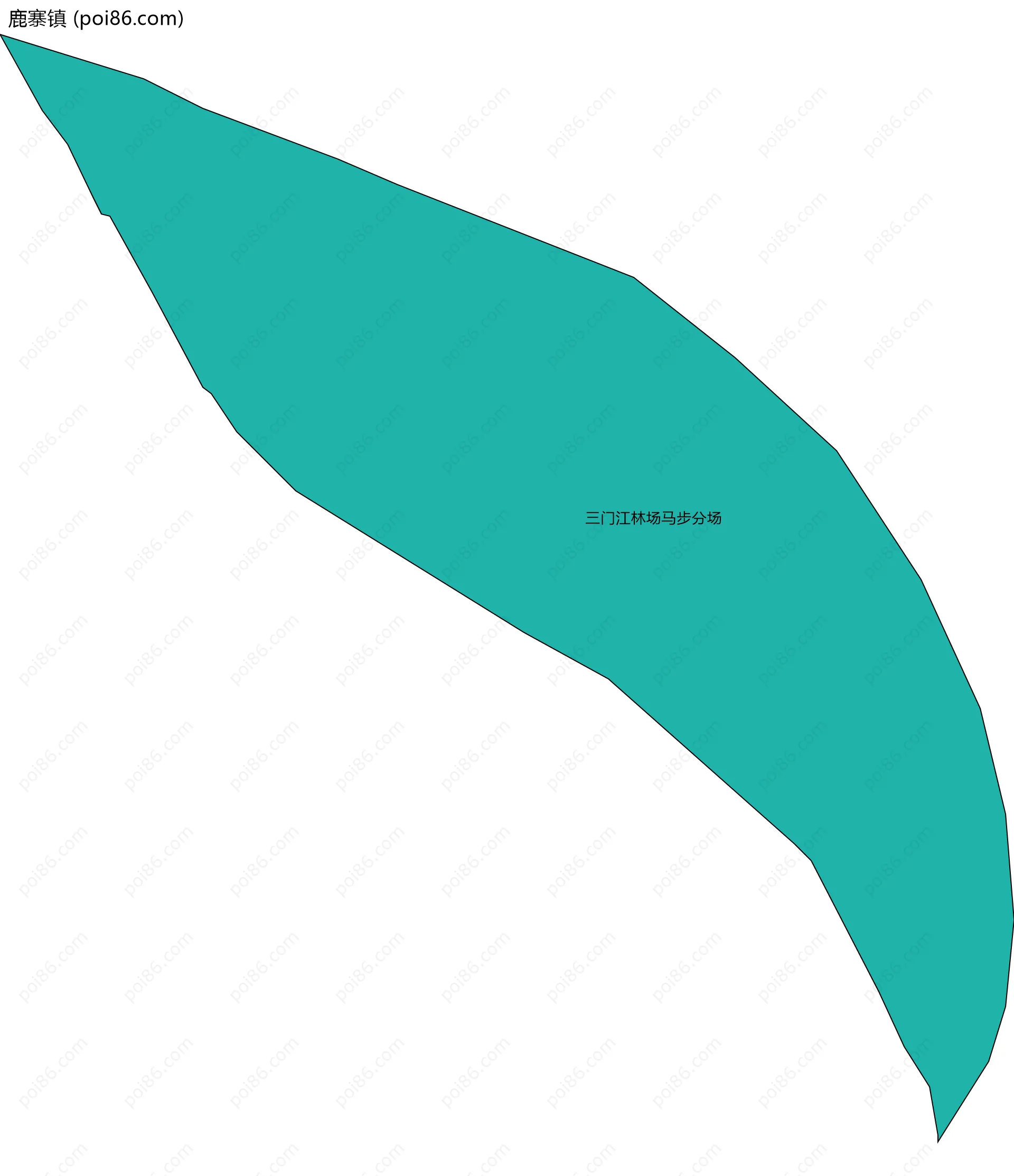 鹿寨镇边界地图(五级行政区划)