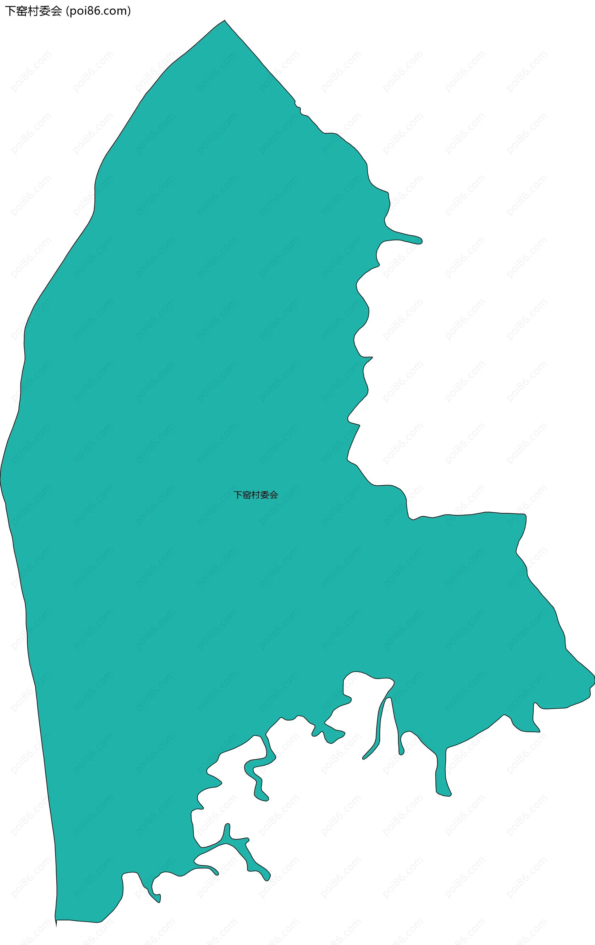 下窑村委会边界地图