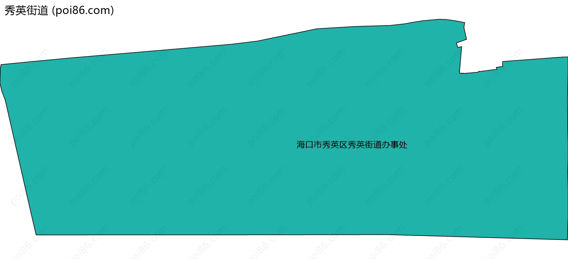 秀英街道边界地图(五级行政区划)