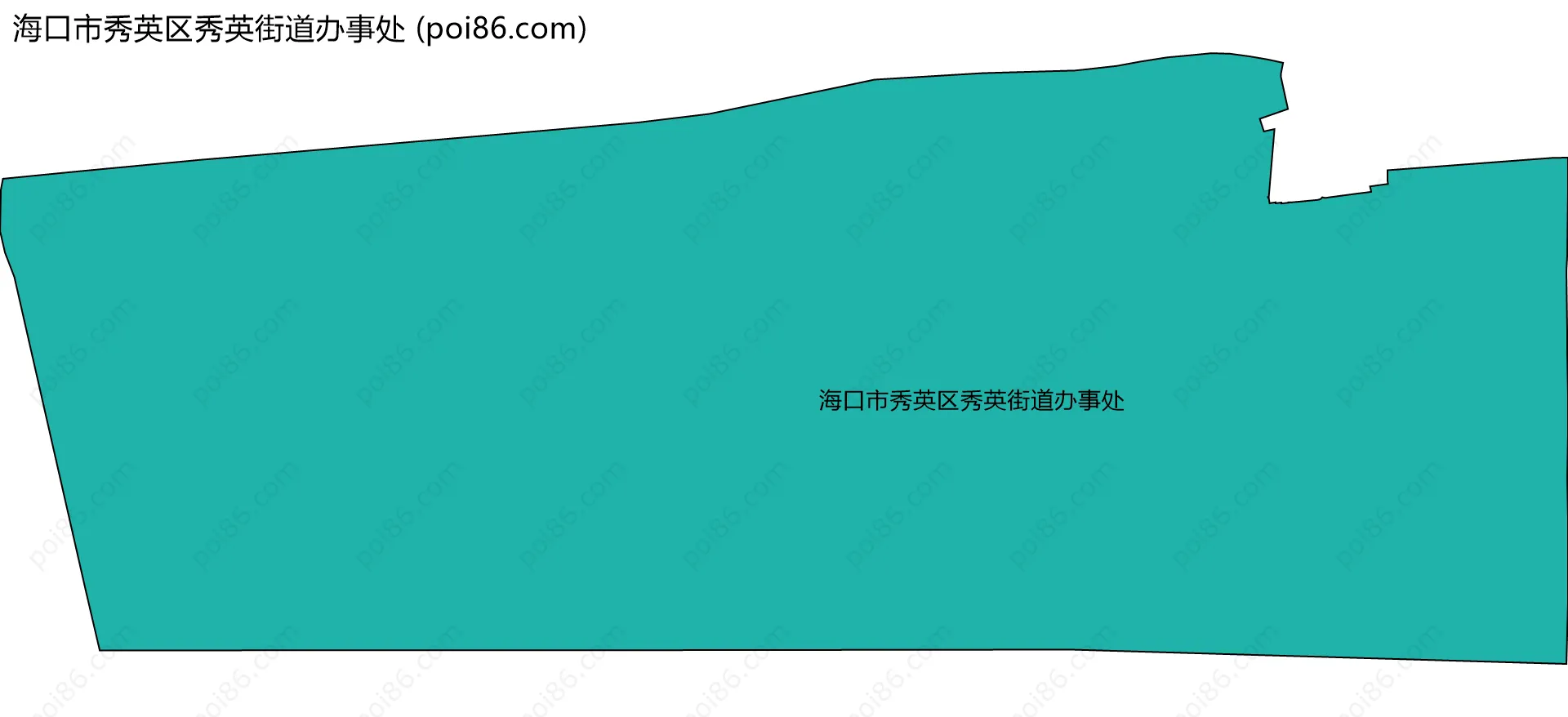海口市秀英区秀英街道办事处边界地图