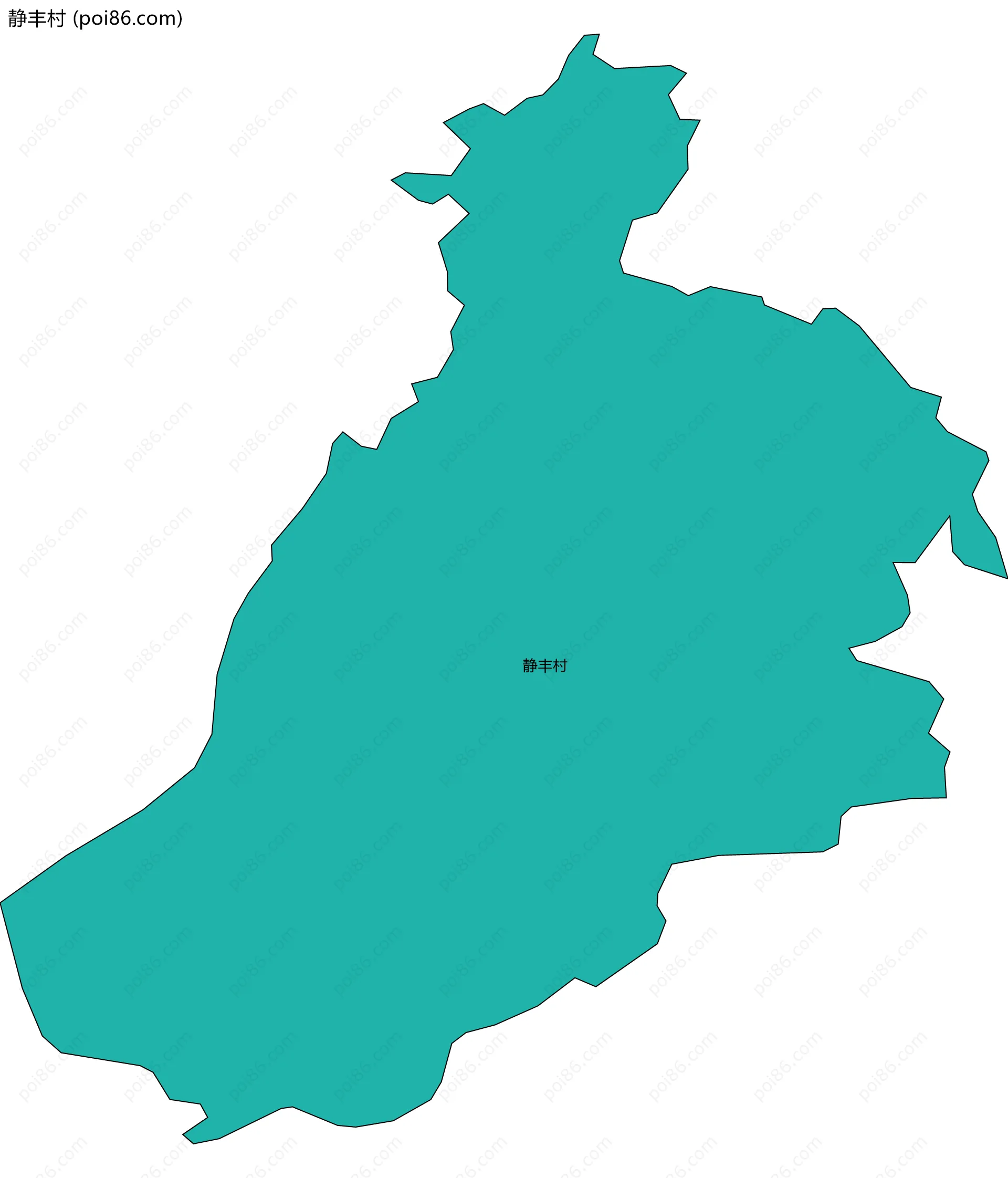 静丰村边界地图