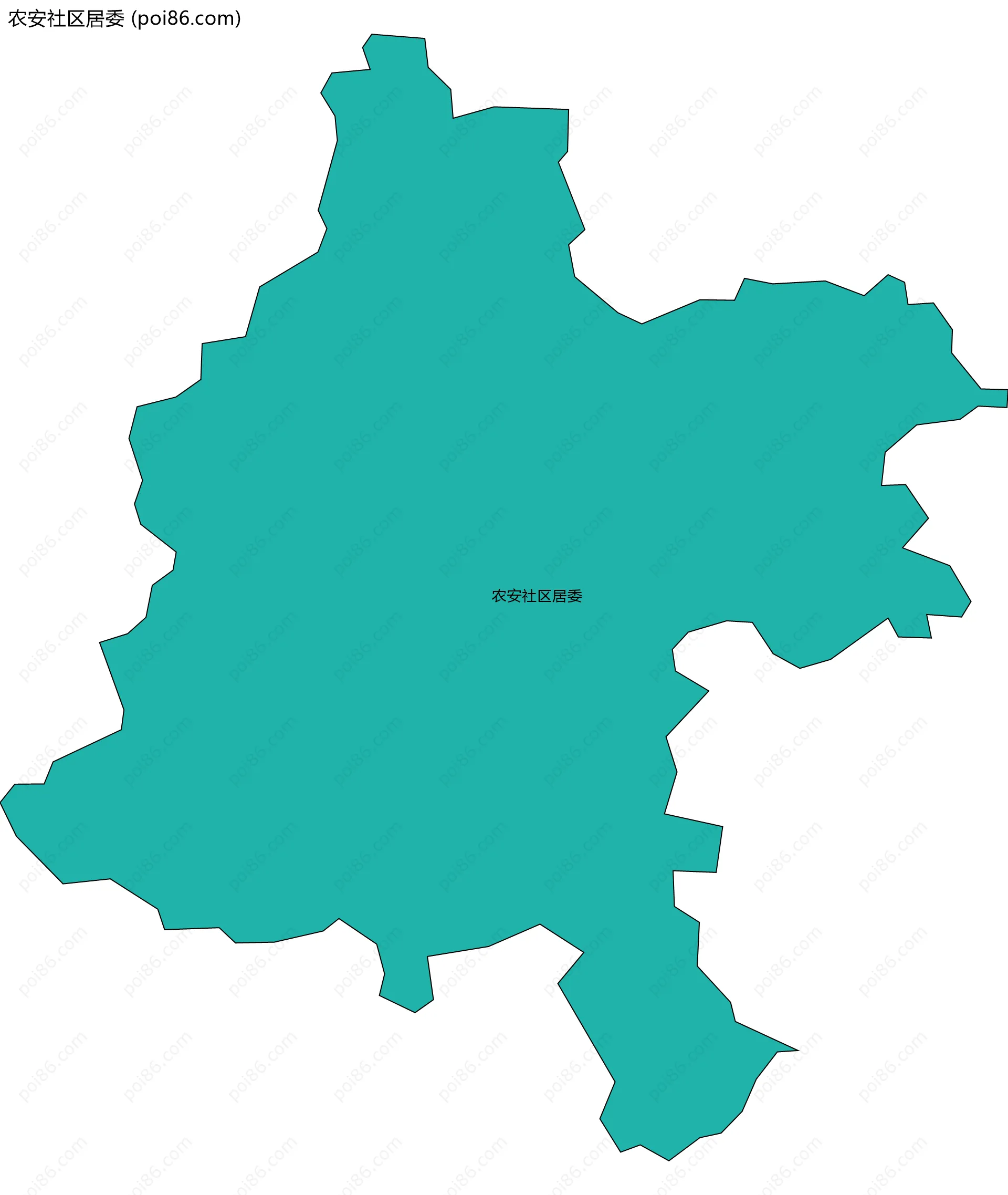 农安社区居委边界地图