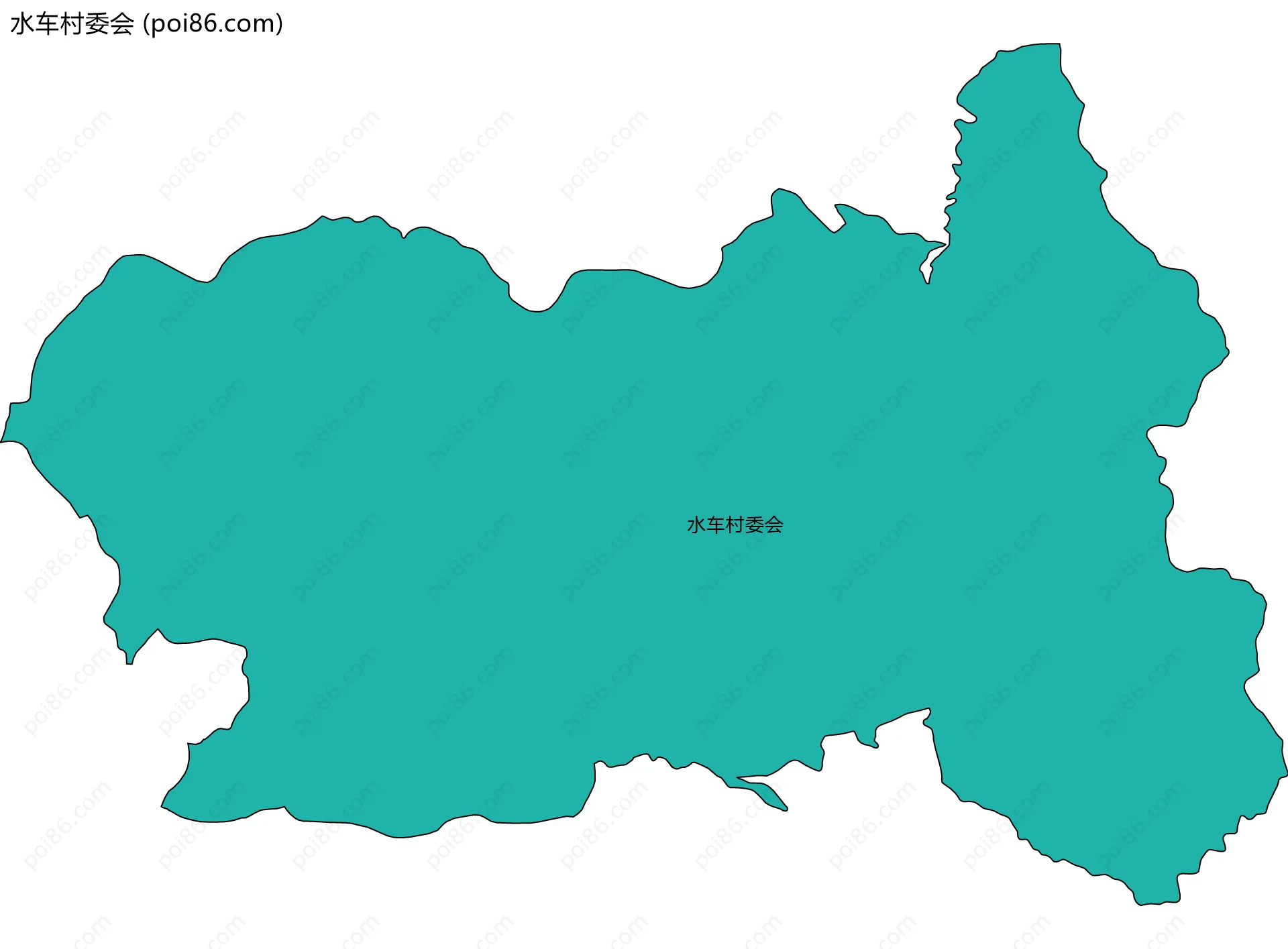 水车村委会边界地图