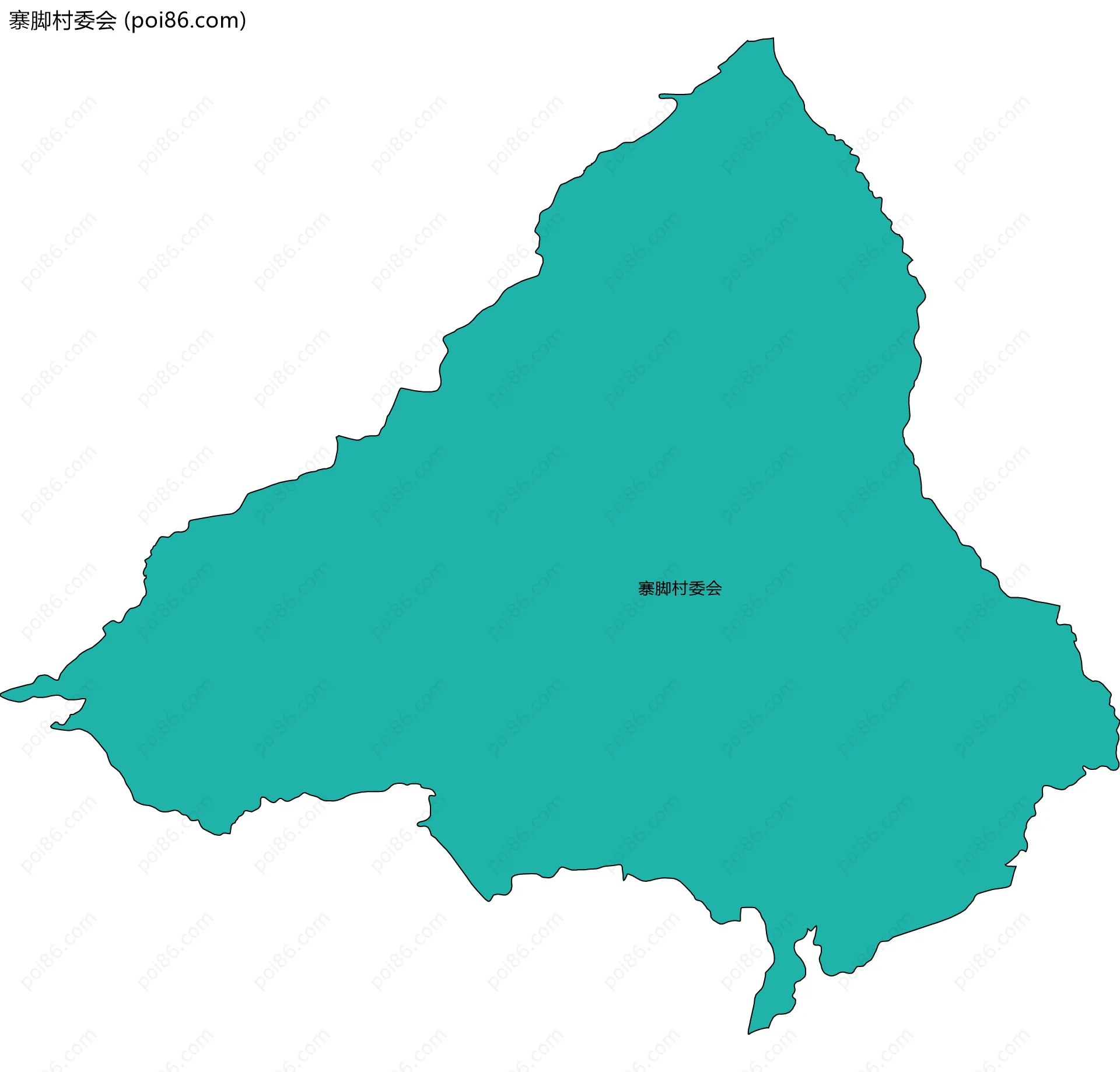 寨脚村委会边界地图