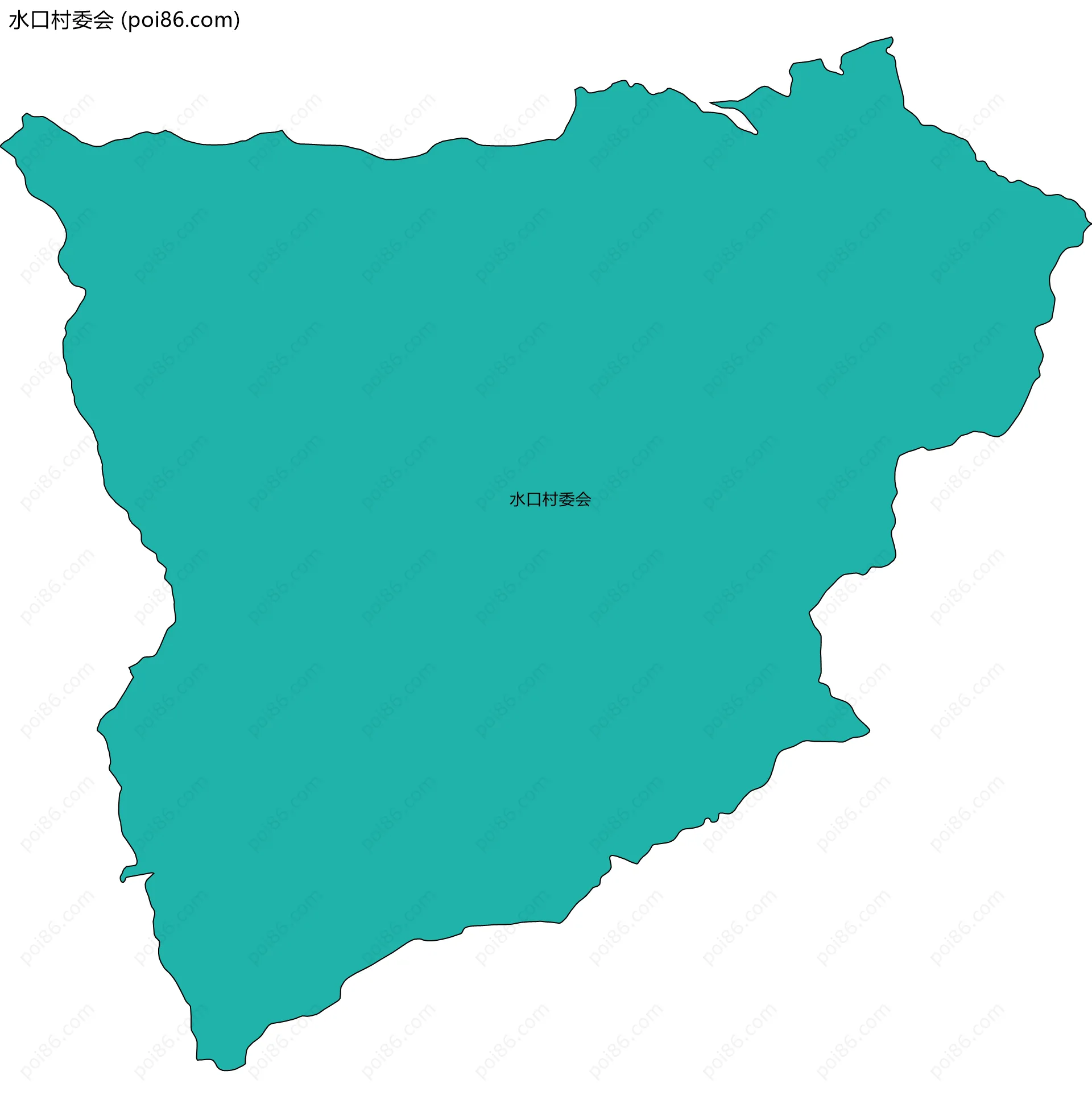 水口村委会边界地图
