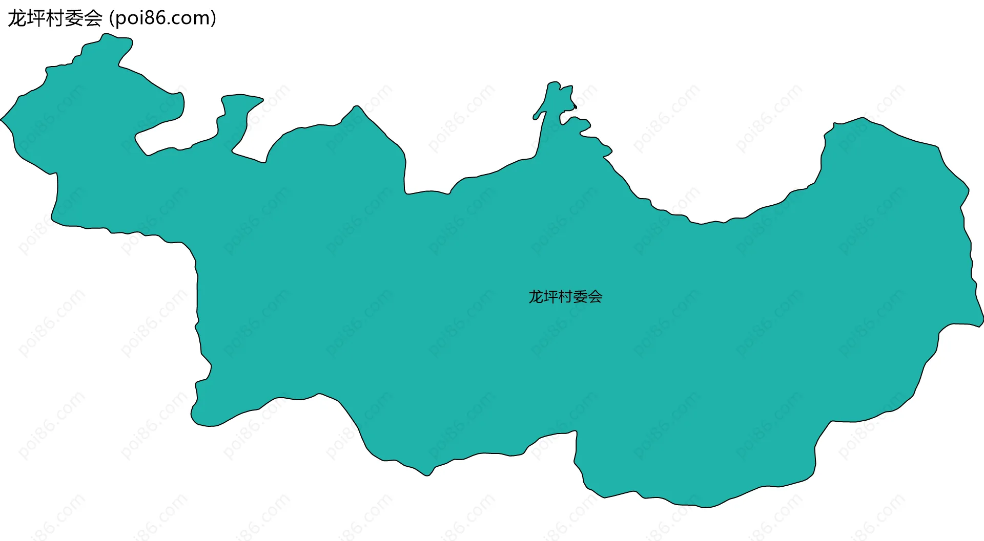 龙坪村委会边界地图