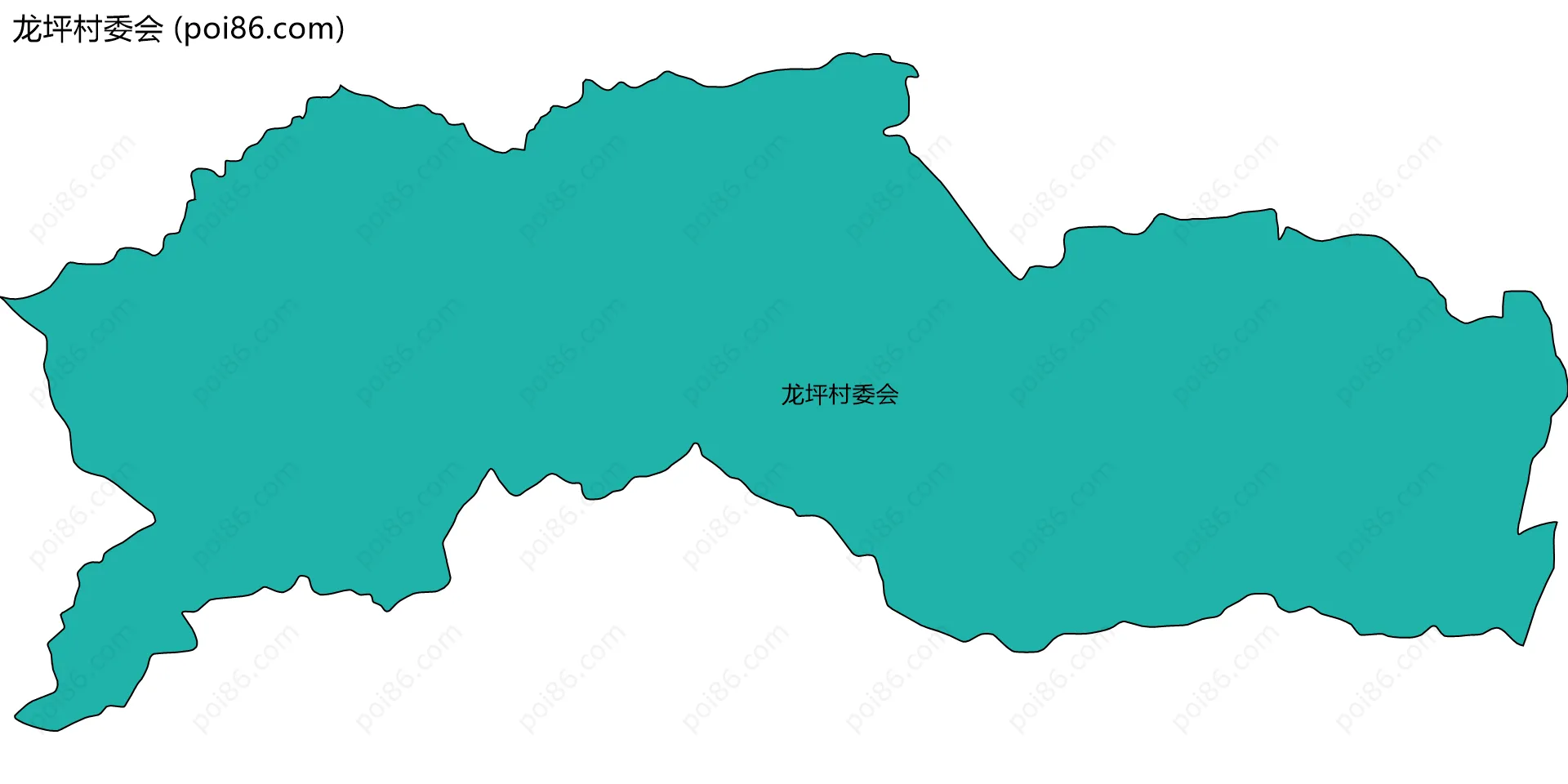 龙坪村委会边界地图