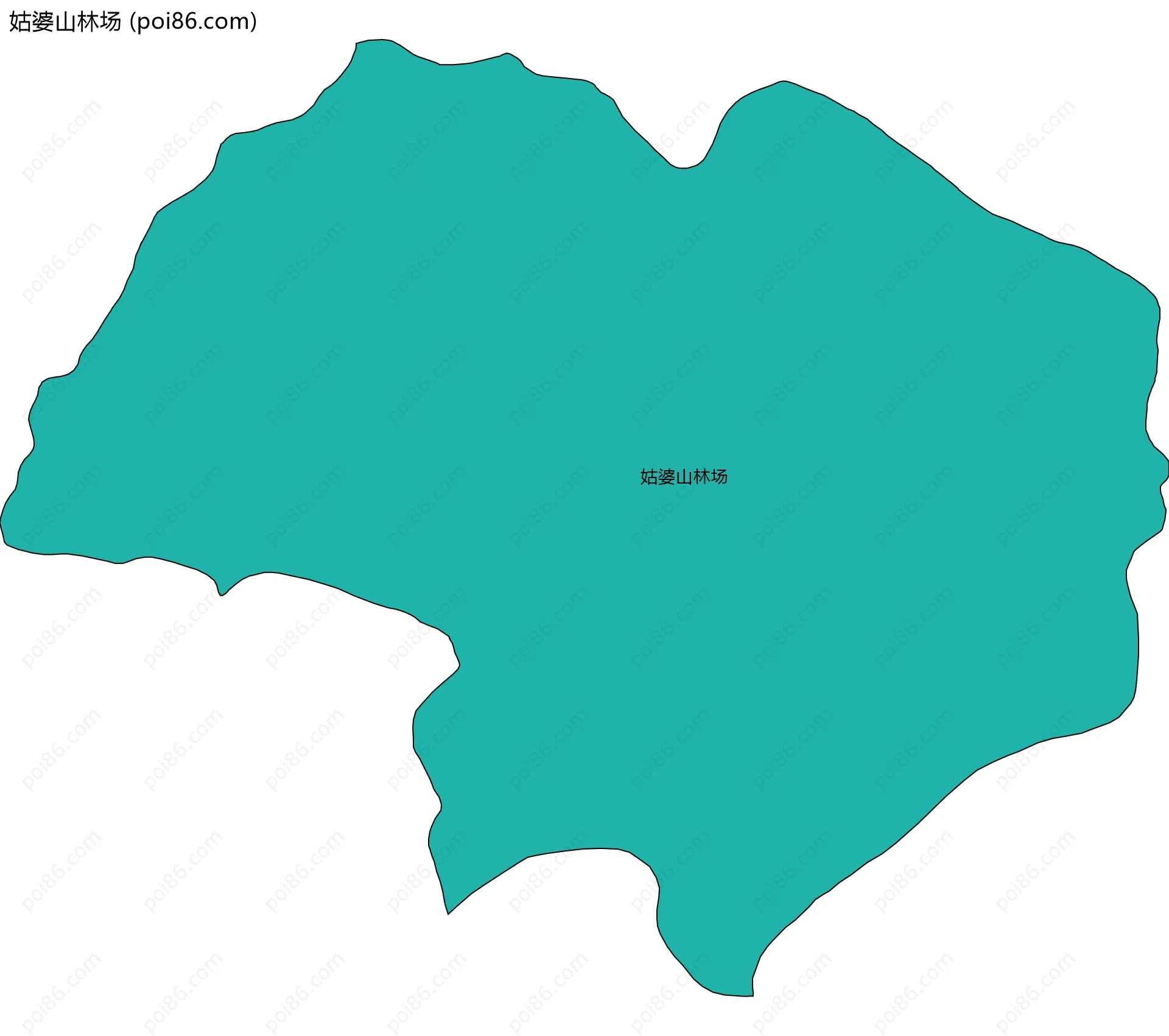 姑婆山林场边界地图