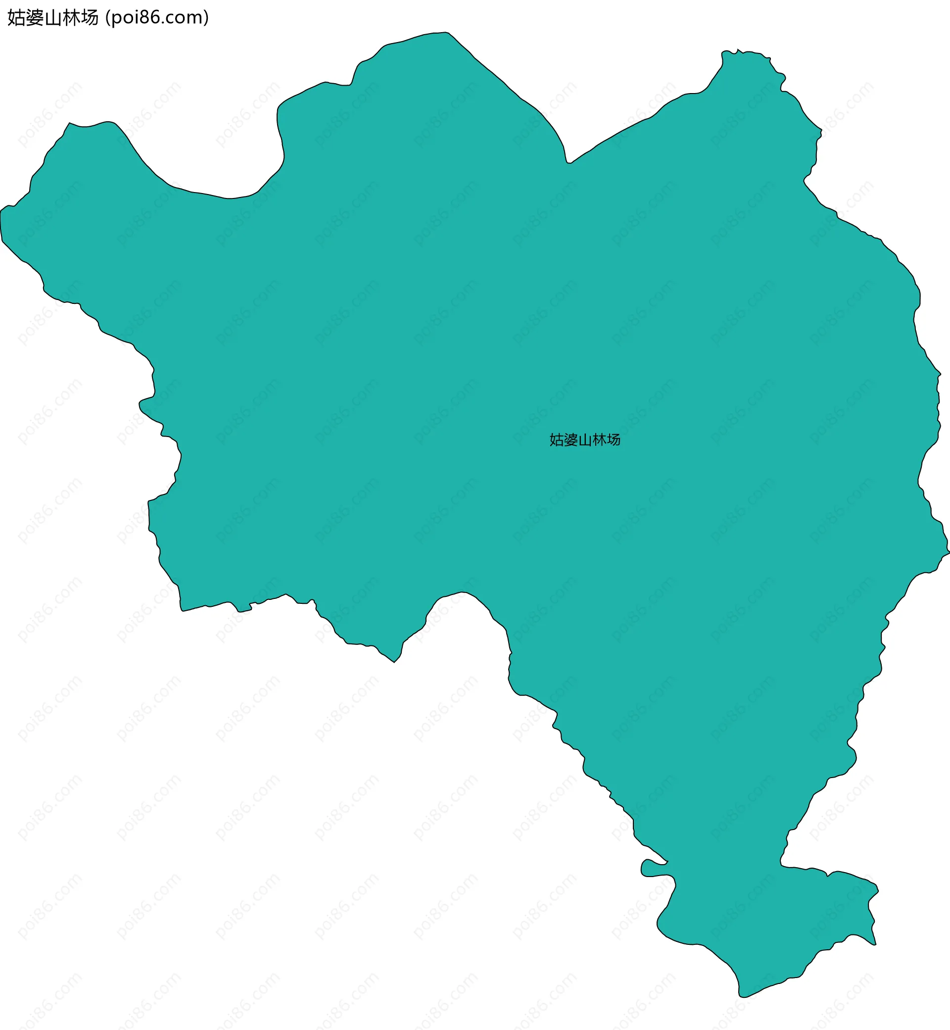 姑婆山林场边界地图