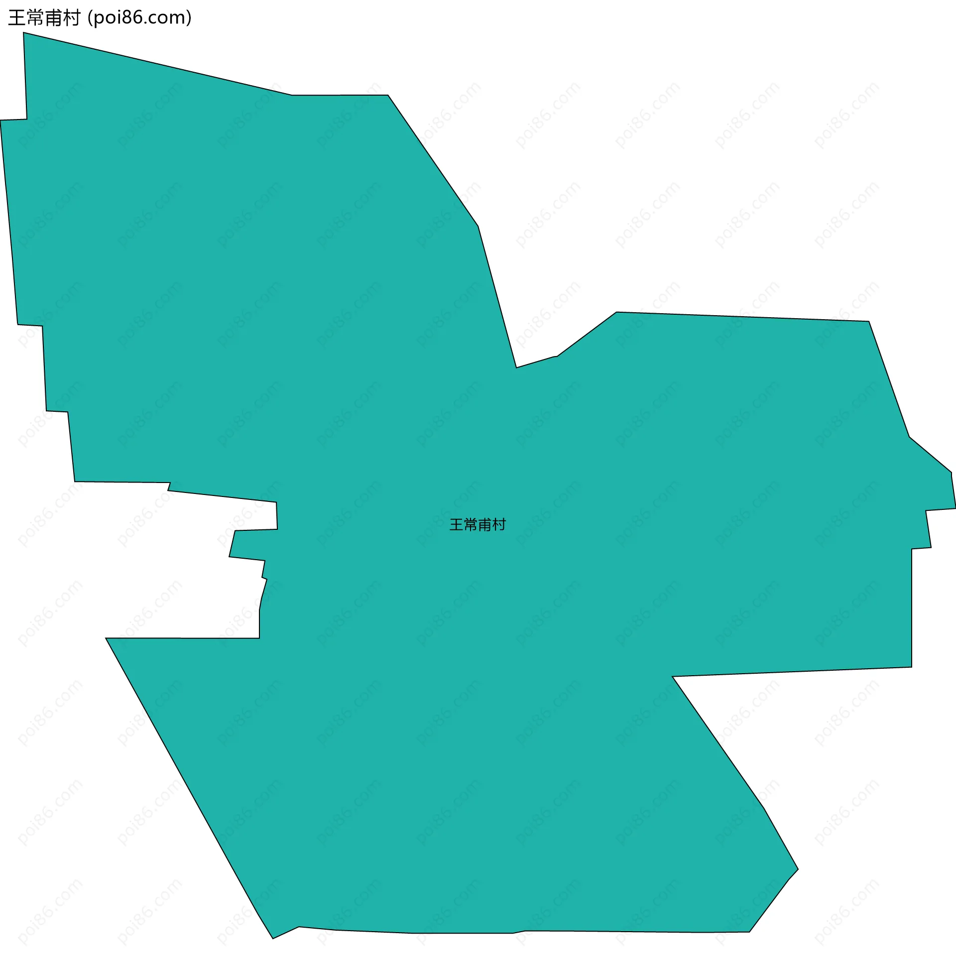 王常甫村边界地图