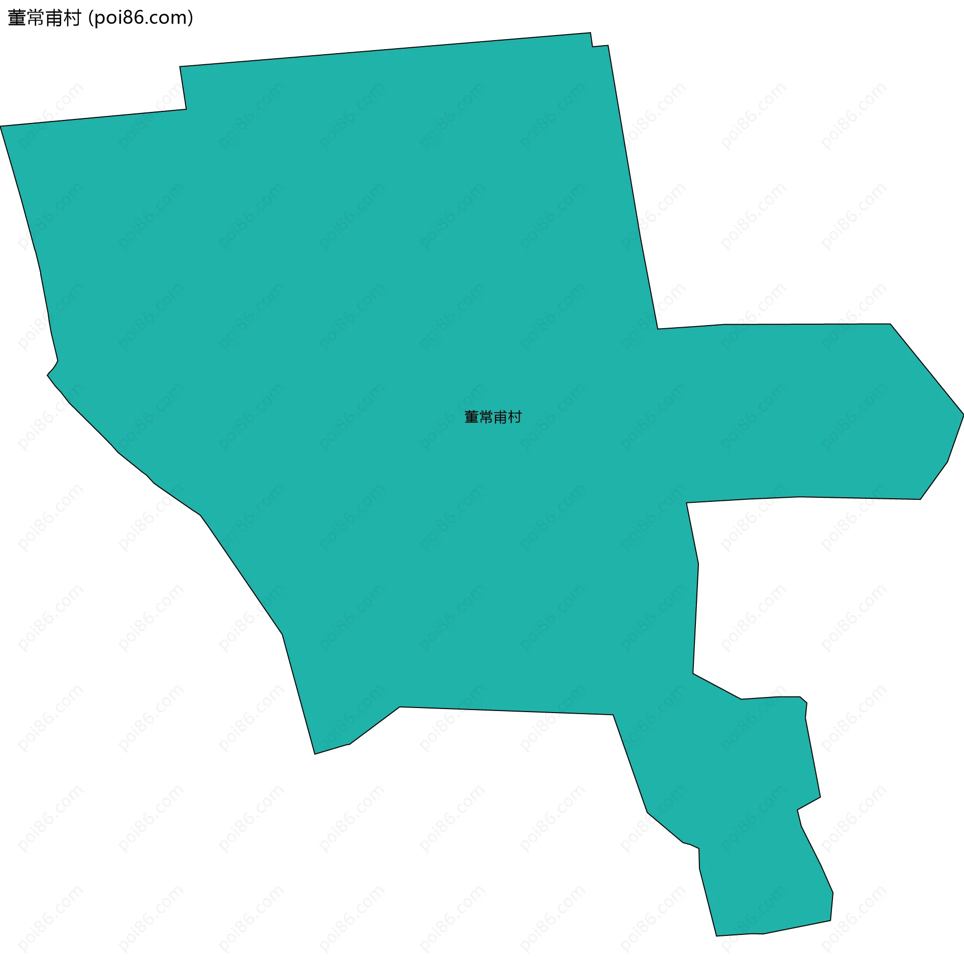 董常甫村边界地图