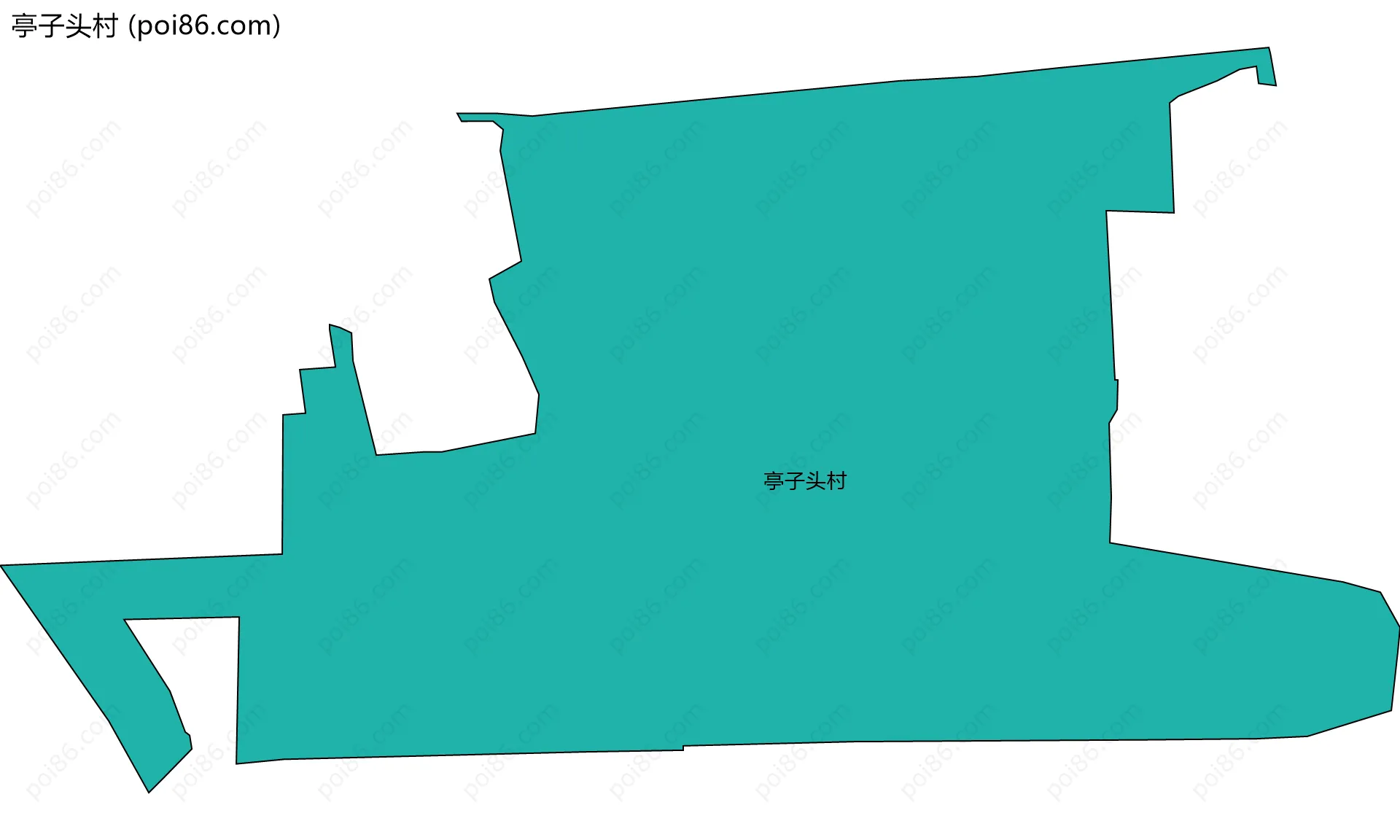 亭子头村边界地图