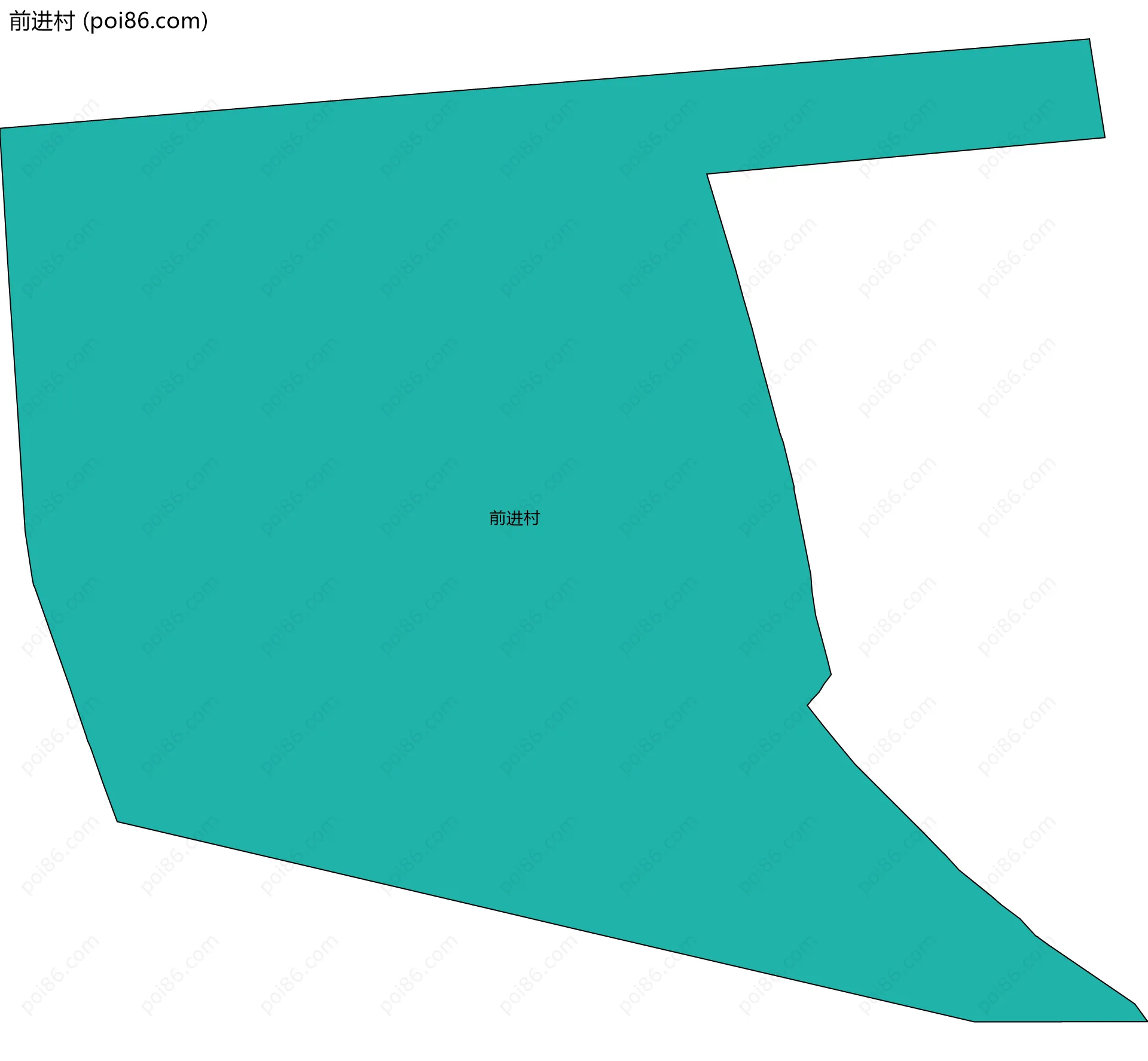 前进村边界地图
