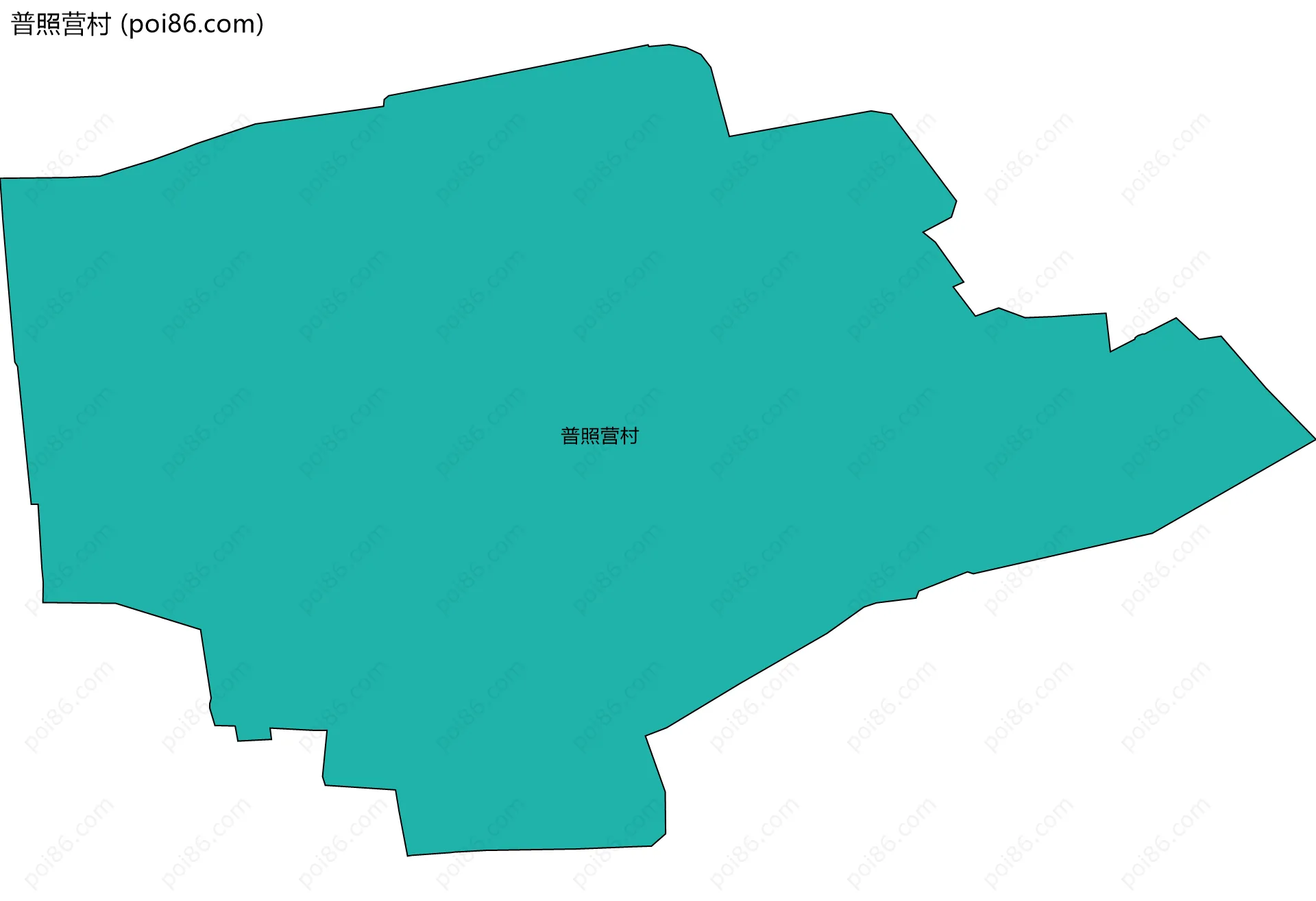 普照营村边界地图