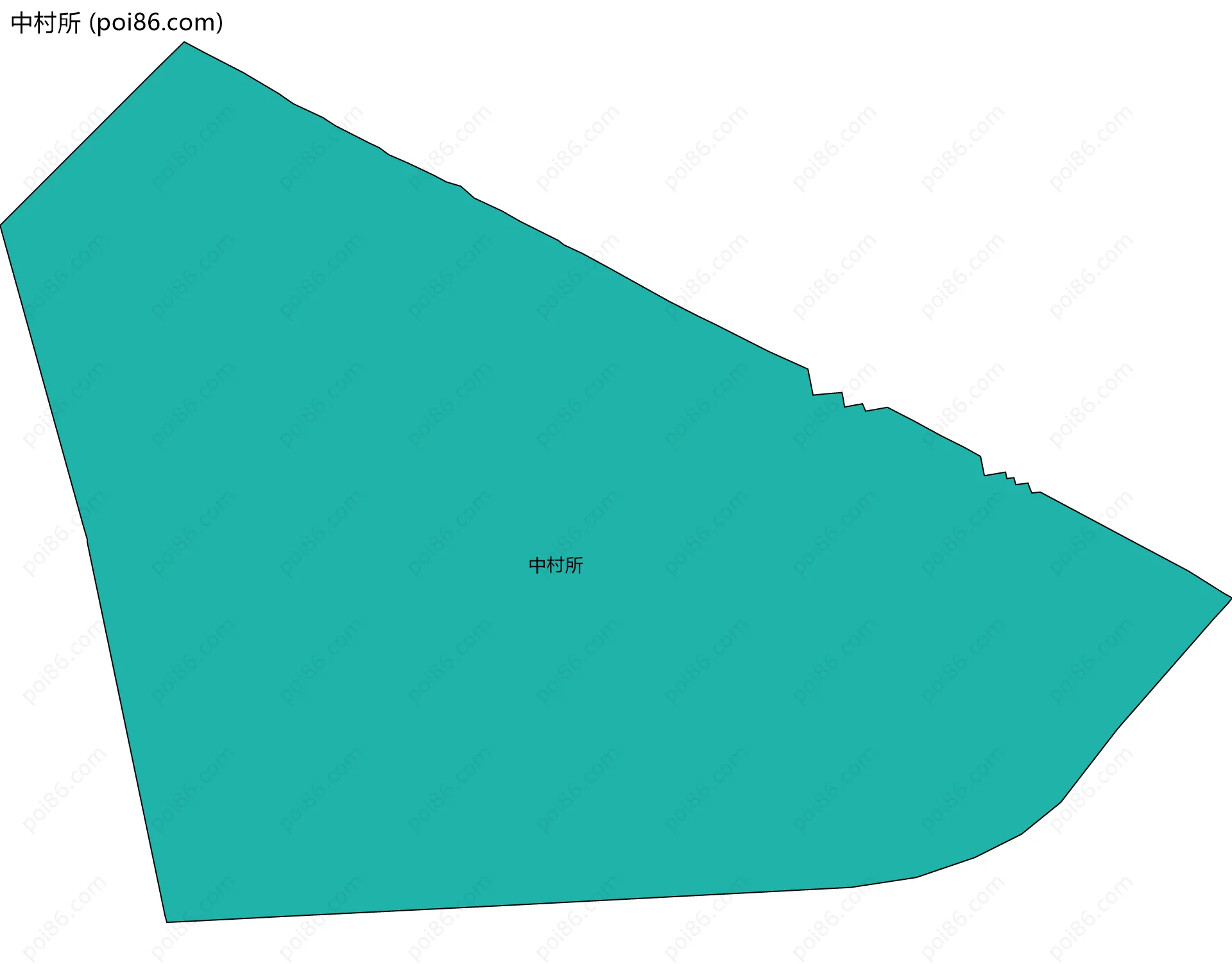 中村所边界地图