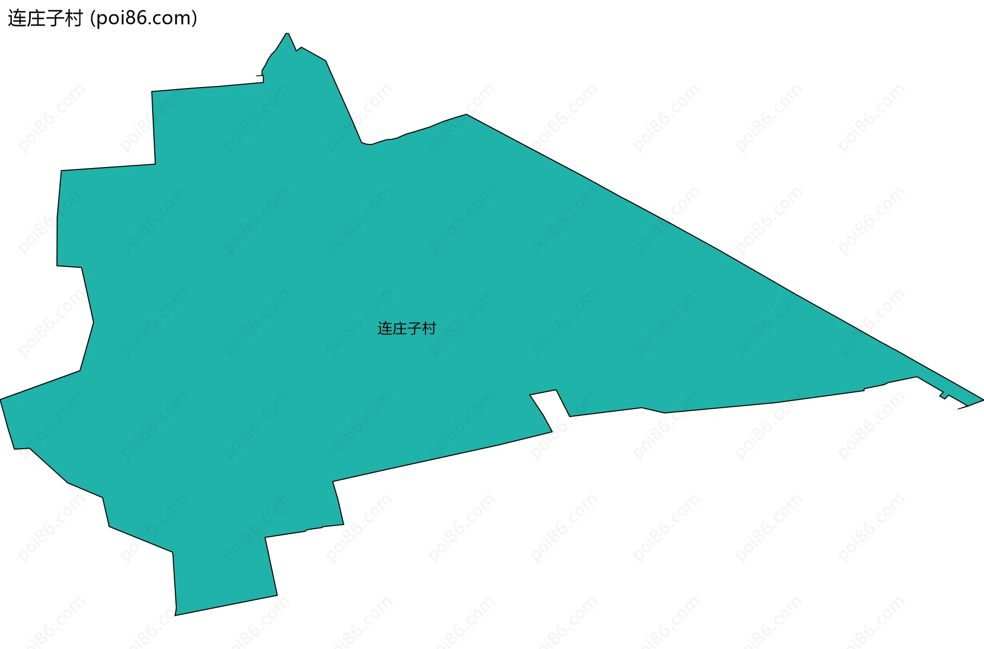 连庄子村边界地图
