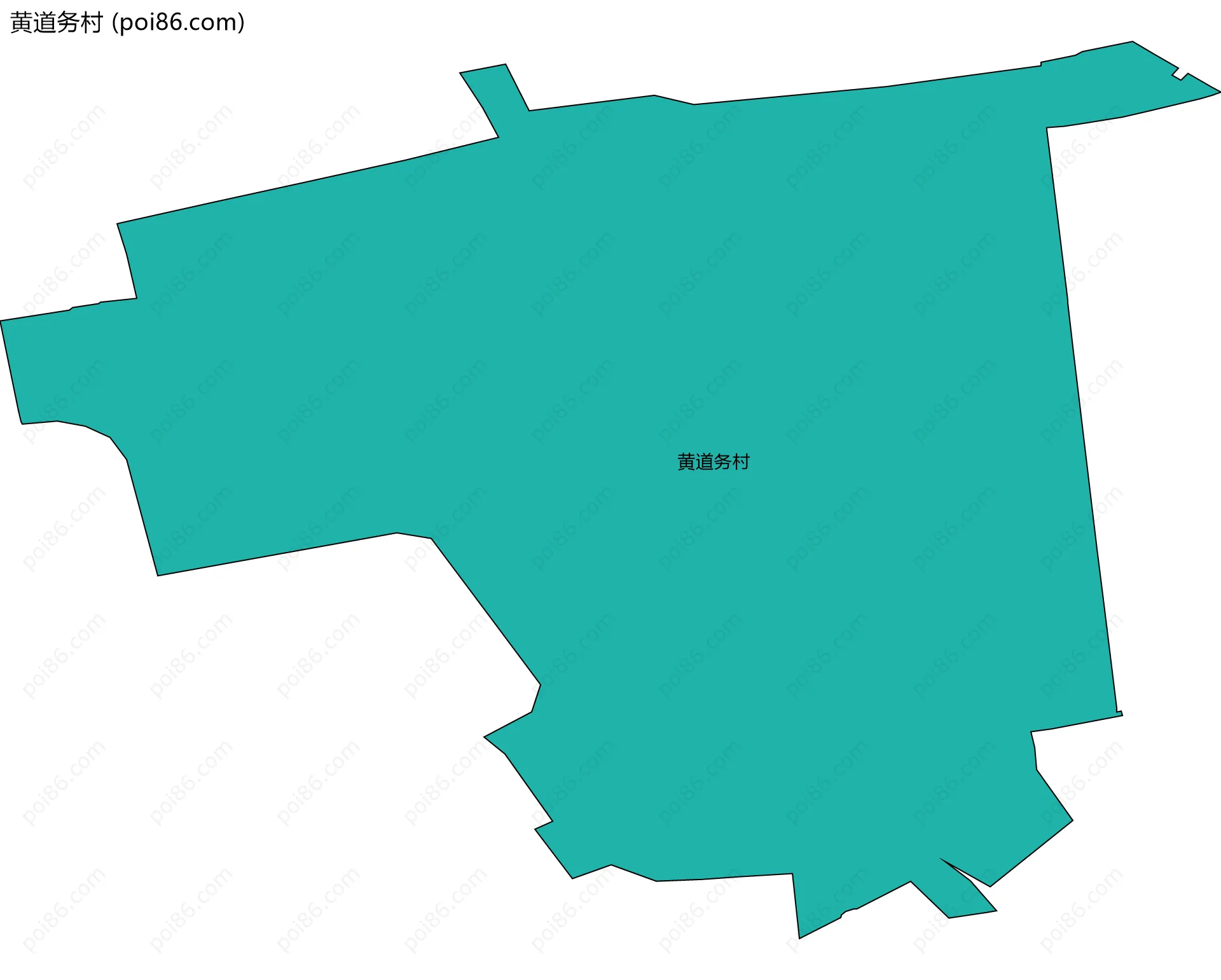 黄道务村边界地图