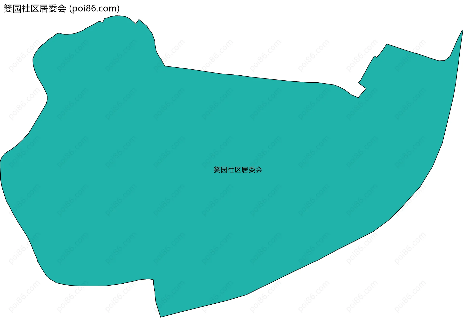 篓园社区居委会边界地图