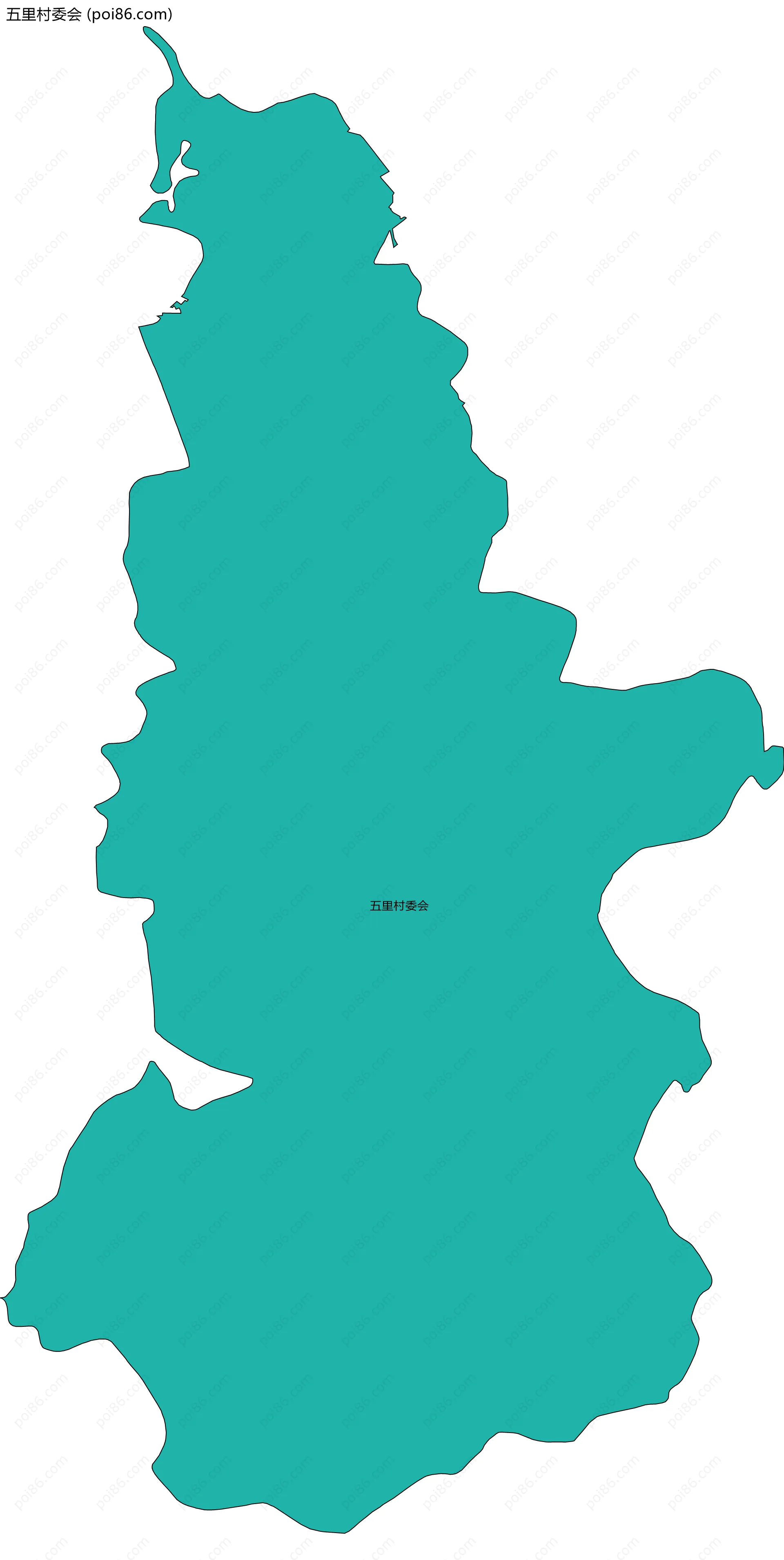 五里村委会边界地图