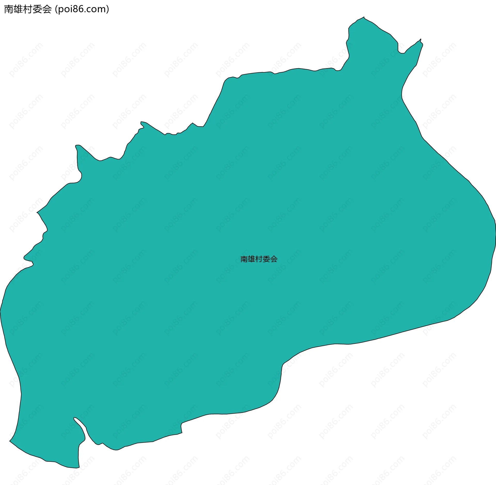 南雄村委会边界地图