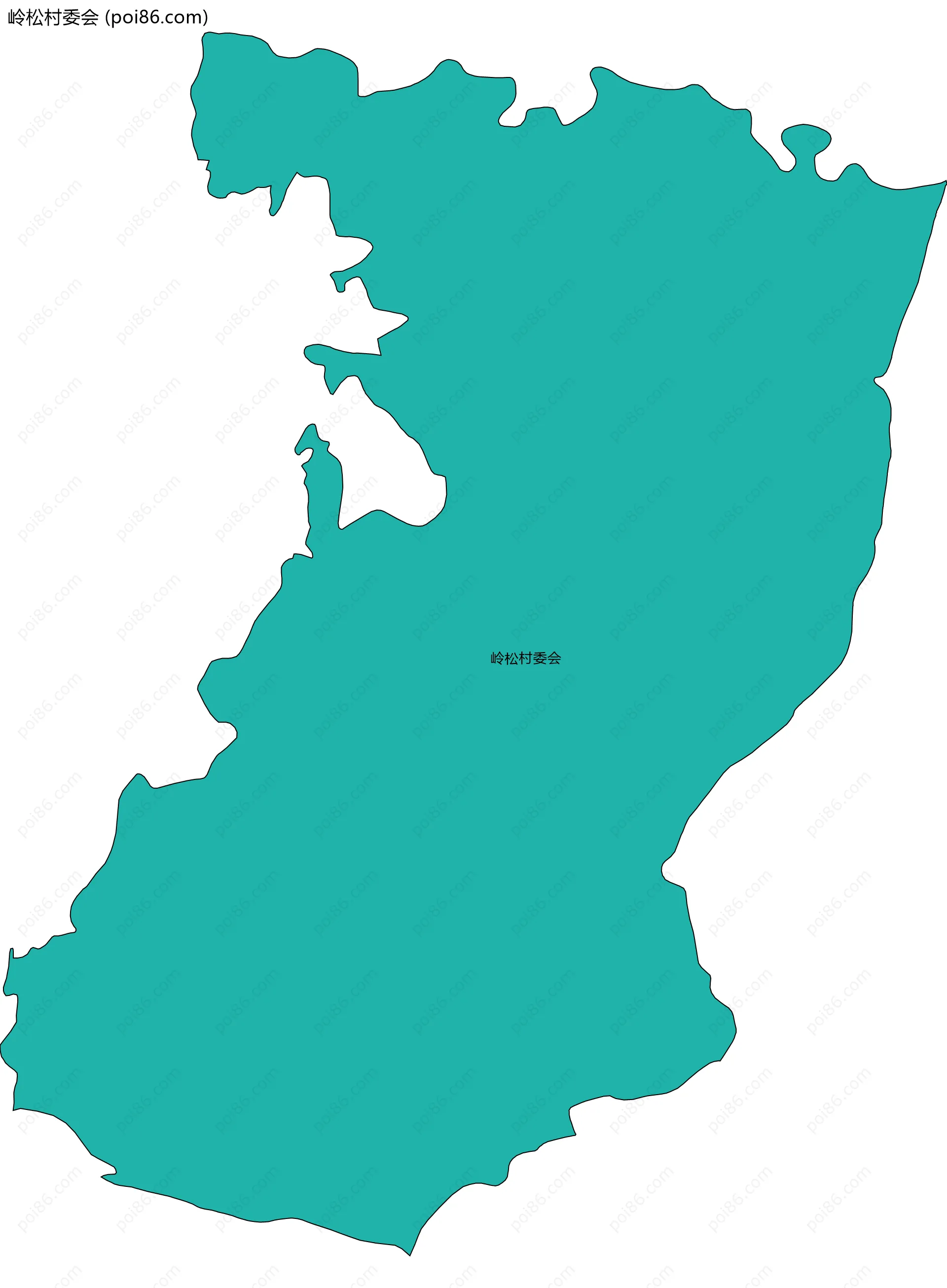 岭松村委会边界地图