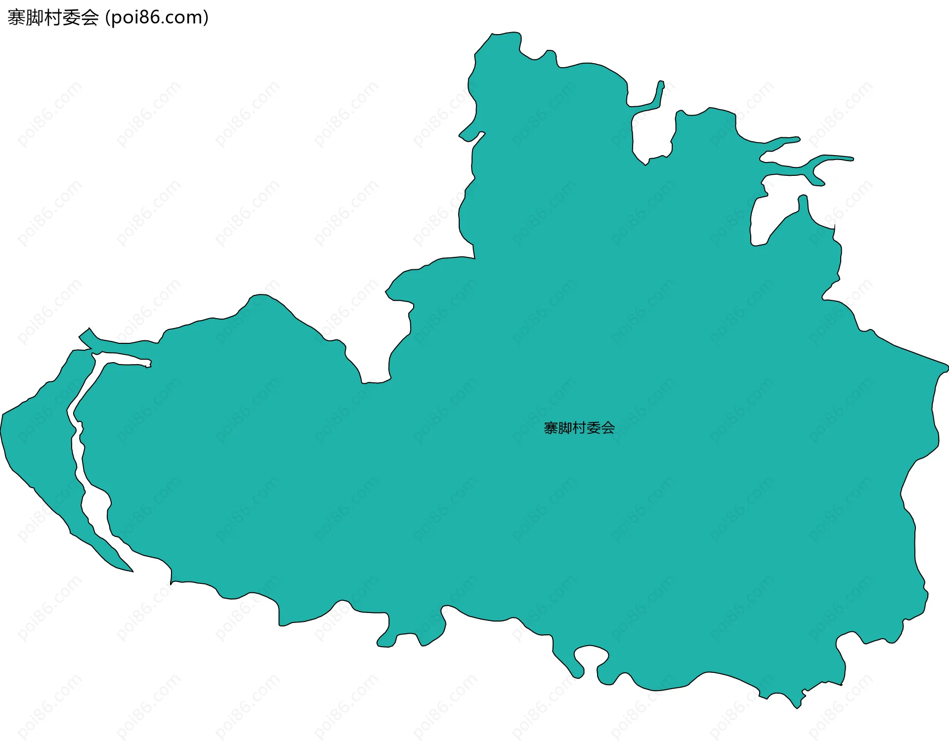 寨脚村委会边界地图