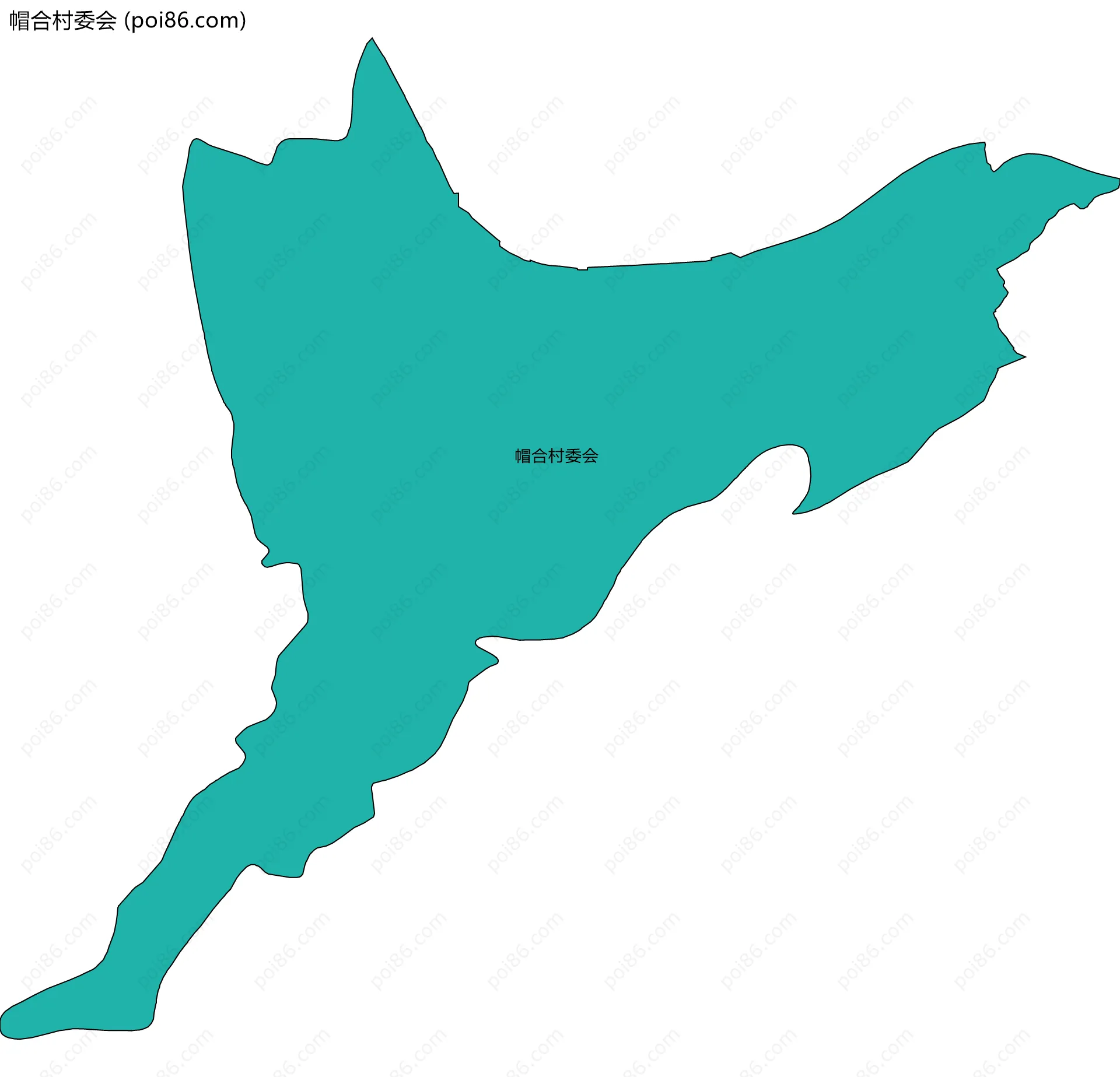 帽合村委会边界地图