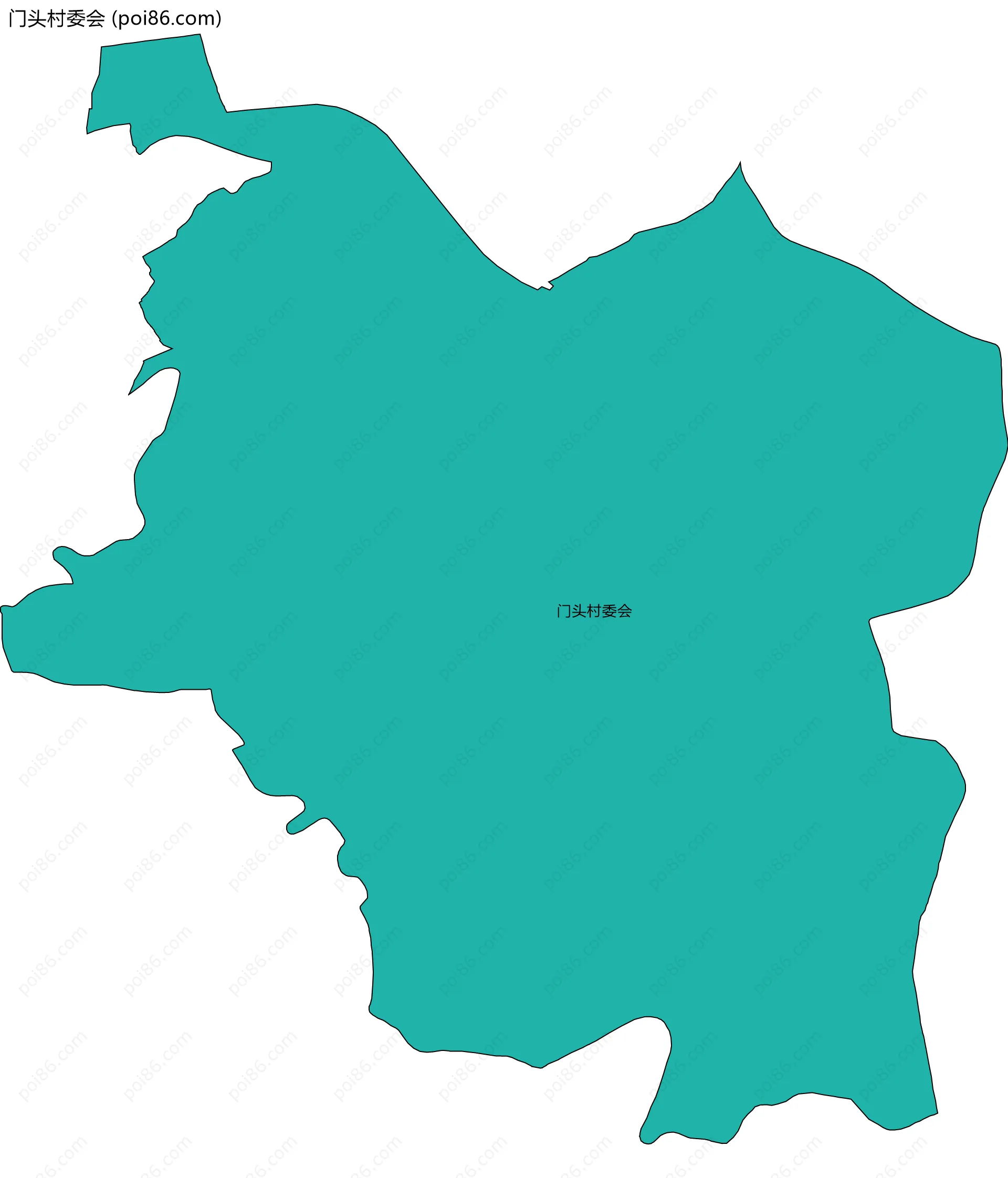 门头村委会边界地图