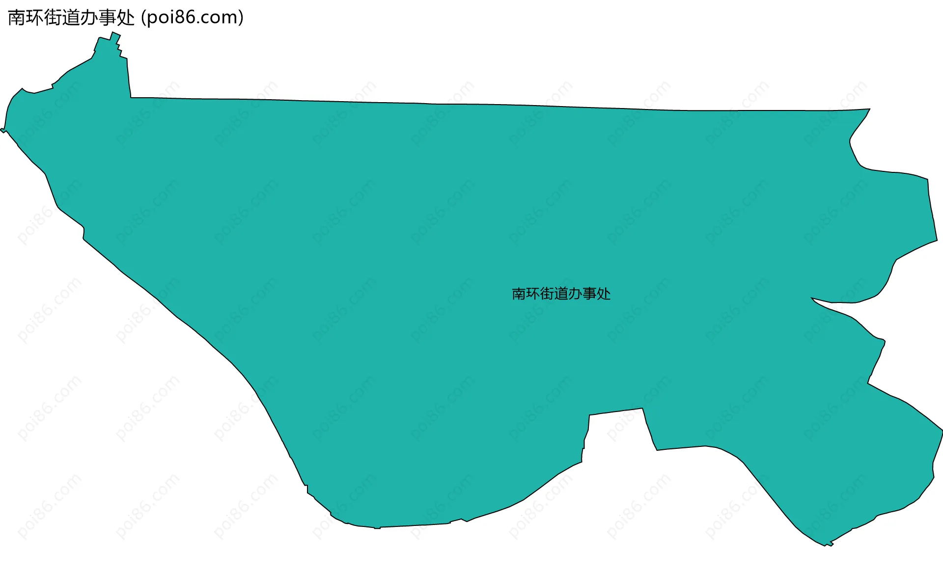 南环街道办事处边界地图
