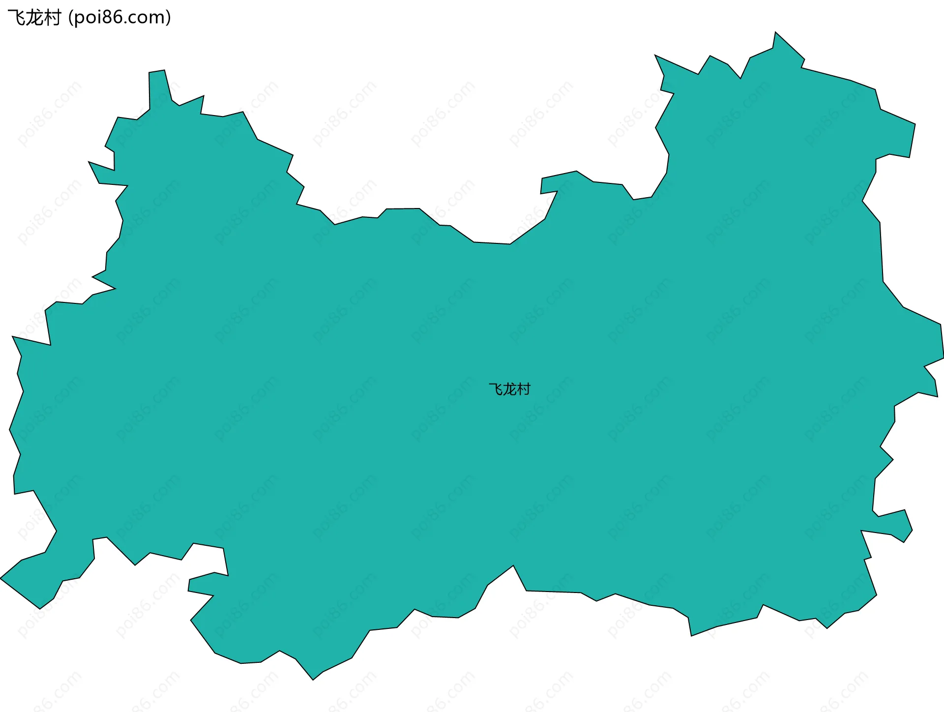 飞龙村边界地图