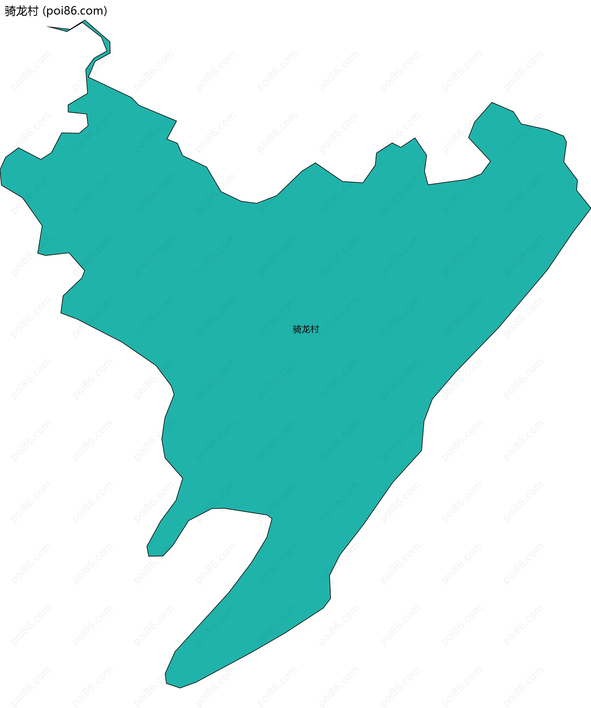 骑龙村边界地图