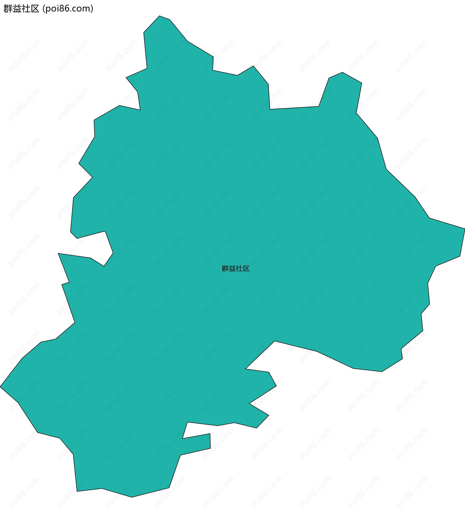 群益社区边界地图