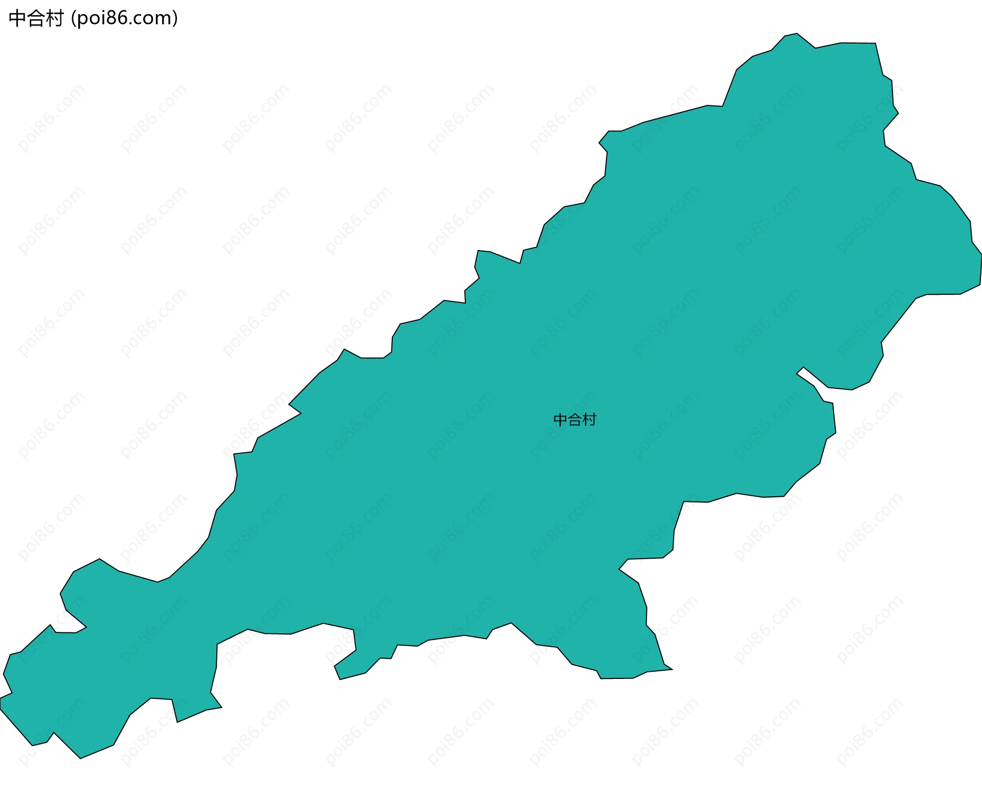 中合村边界地图