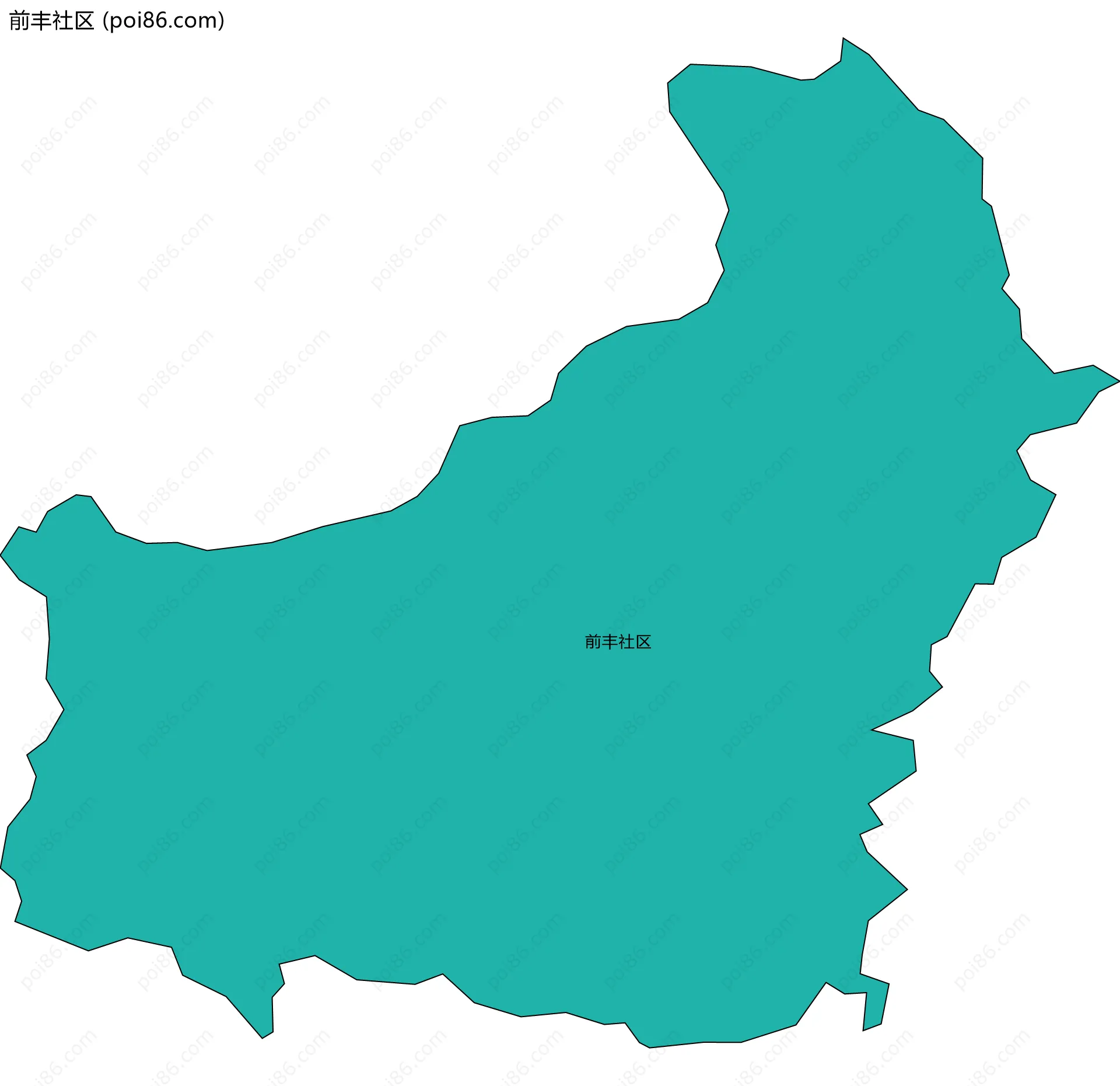前丰社区边界地图