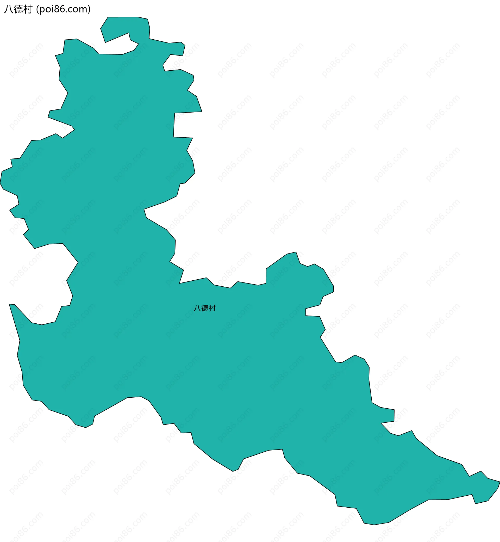 八德村边界地图