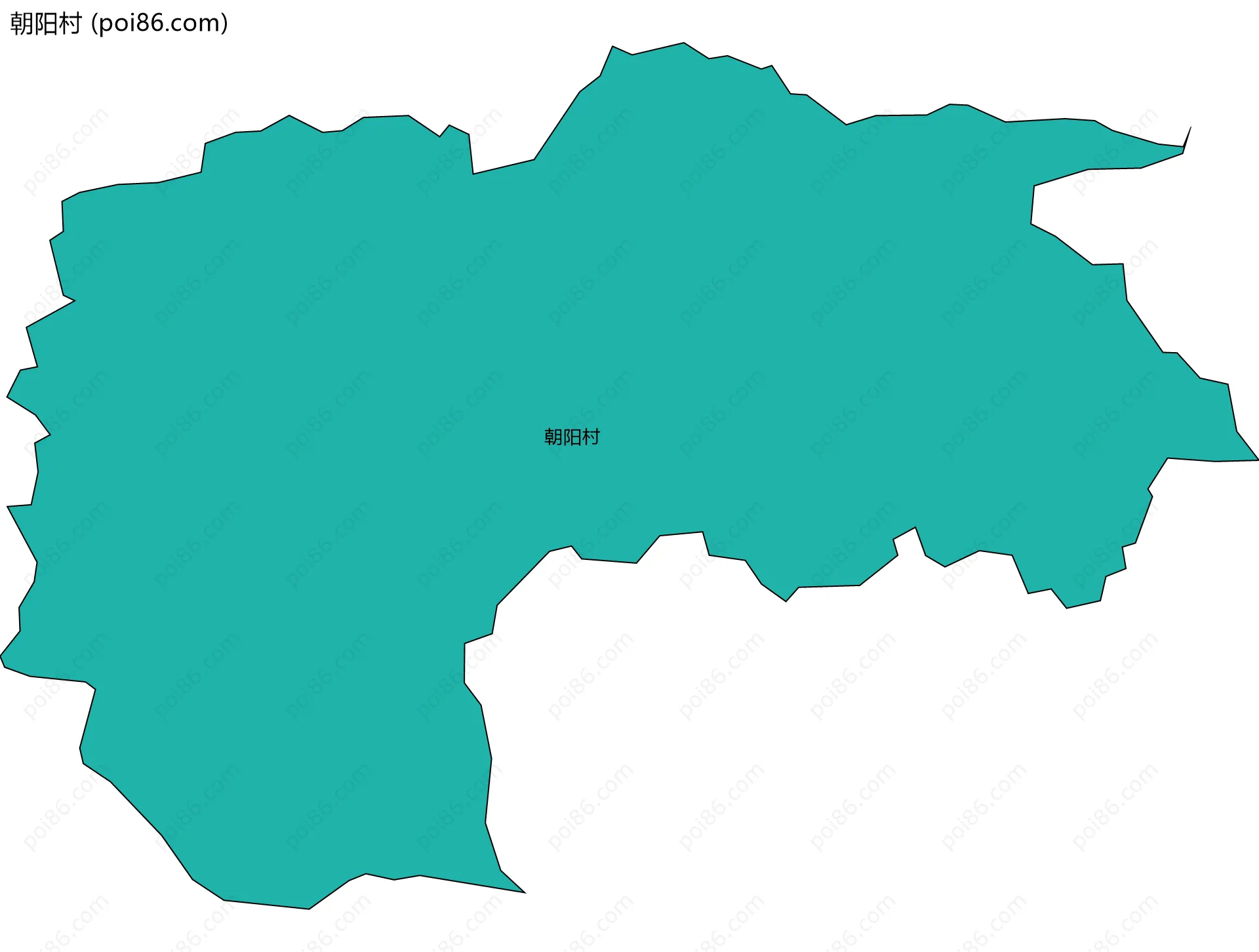 朝阳村边界地图